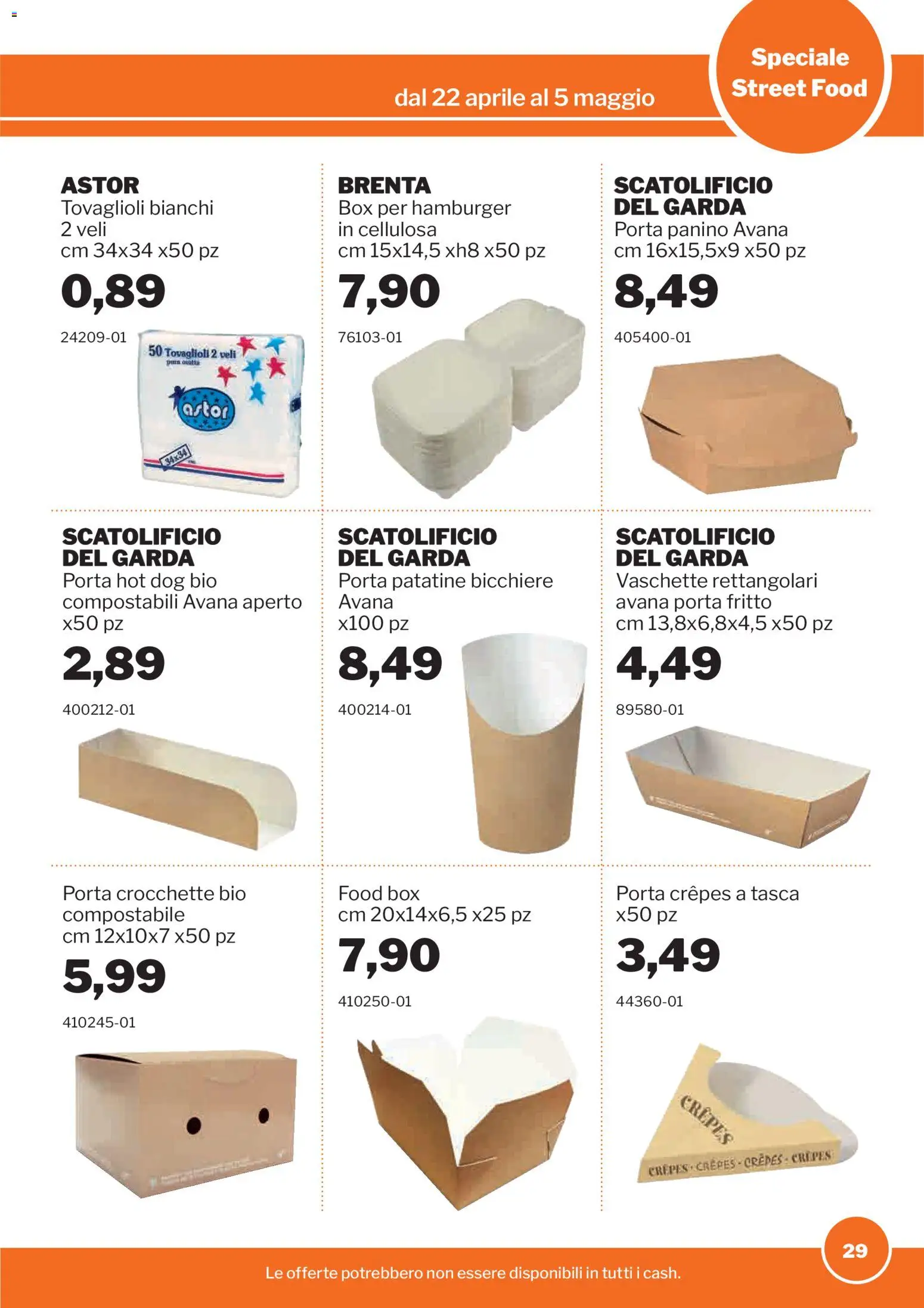 Volantino Sogegross del 22.04.2026 | Pagina: 29 | Prodotti: Patatine, Crocchette, Hamburger, Vaschette