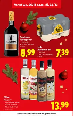 Leffe Alcoholvrij bier, 0,0% vol., 6 x 33 cl - Voorbeeld van een folder van Lidl, geldig van 24.11.2025 | Pagina: 35