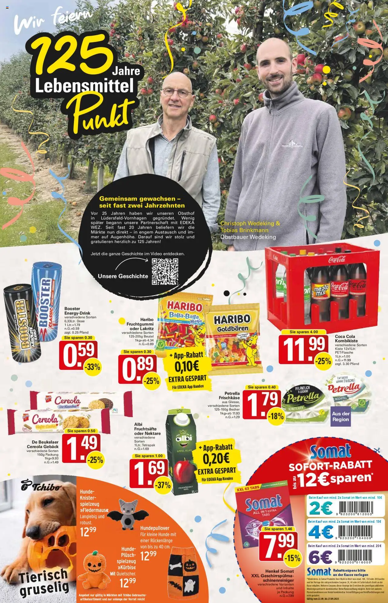 WEZ Prospekt – gültig ab 15.09.2025 | Seite: 3 | Produkte: Coca cola, Haribo, Äpfel, Video