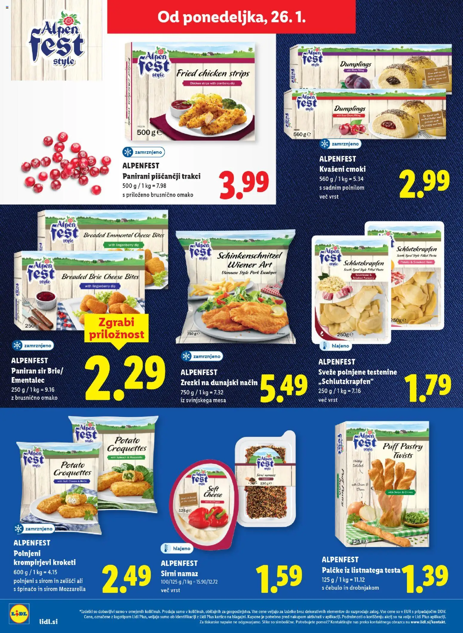 Novi Lidl katalog ponudbe – veljaven od 22.01.2026 | Stran: 40 | Izdelki: Sirni namaz, Namaz, Sir, Zrezki