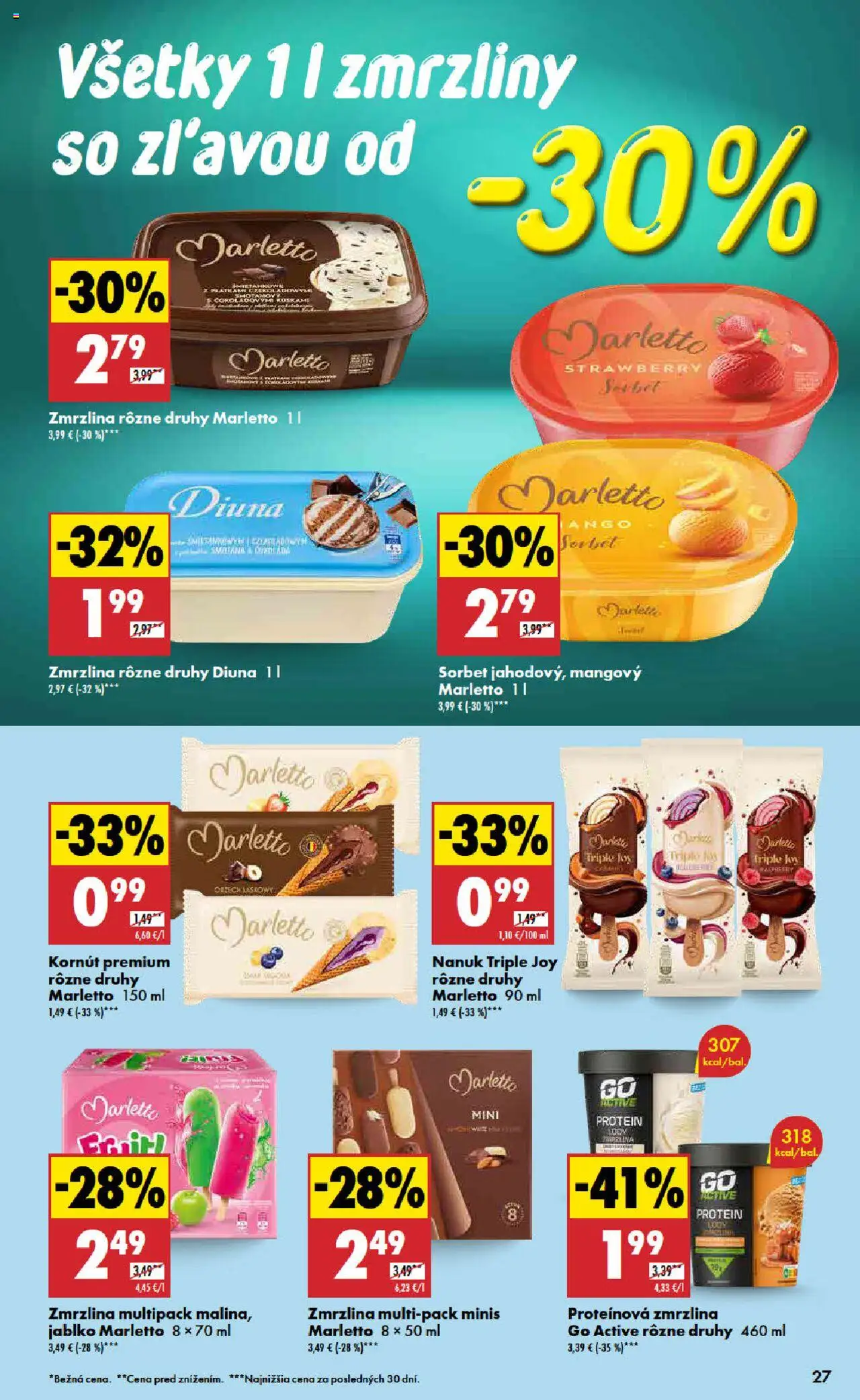 Biedronka leták │ platný od 07.08.2025 | Strana: 27 | Produkty: Protein, Nanuk, Zmrzlina, Sorbet