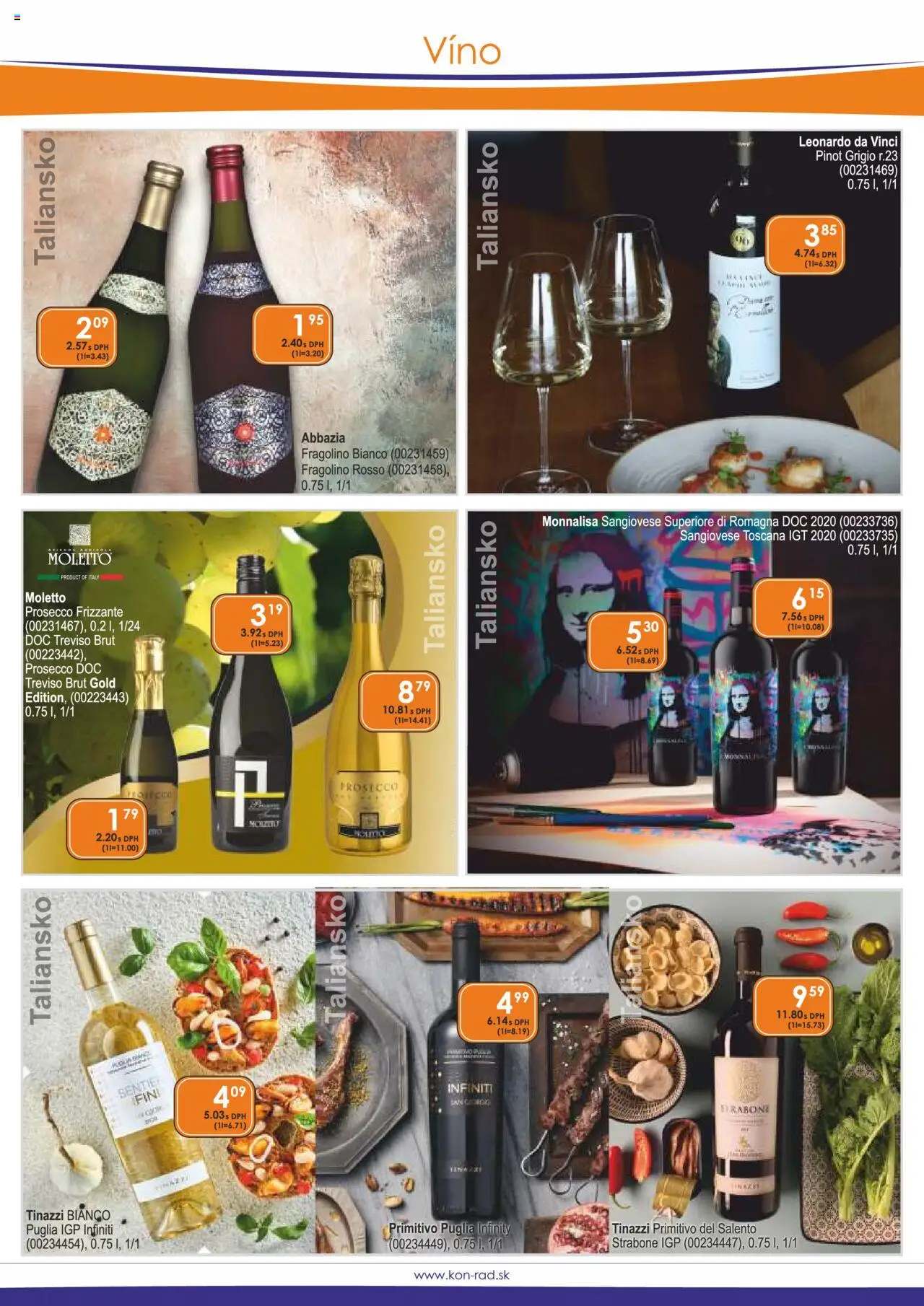KON - RAD leták │ platný od 01.09.2025 | Strana: 16 | Produkty: Víno, Prosecco