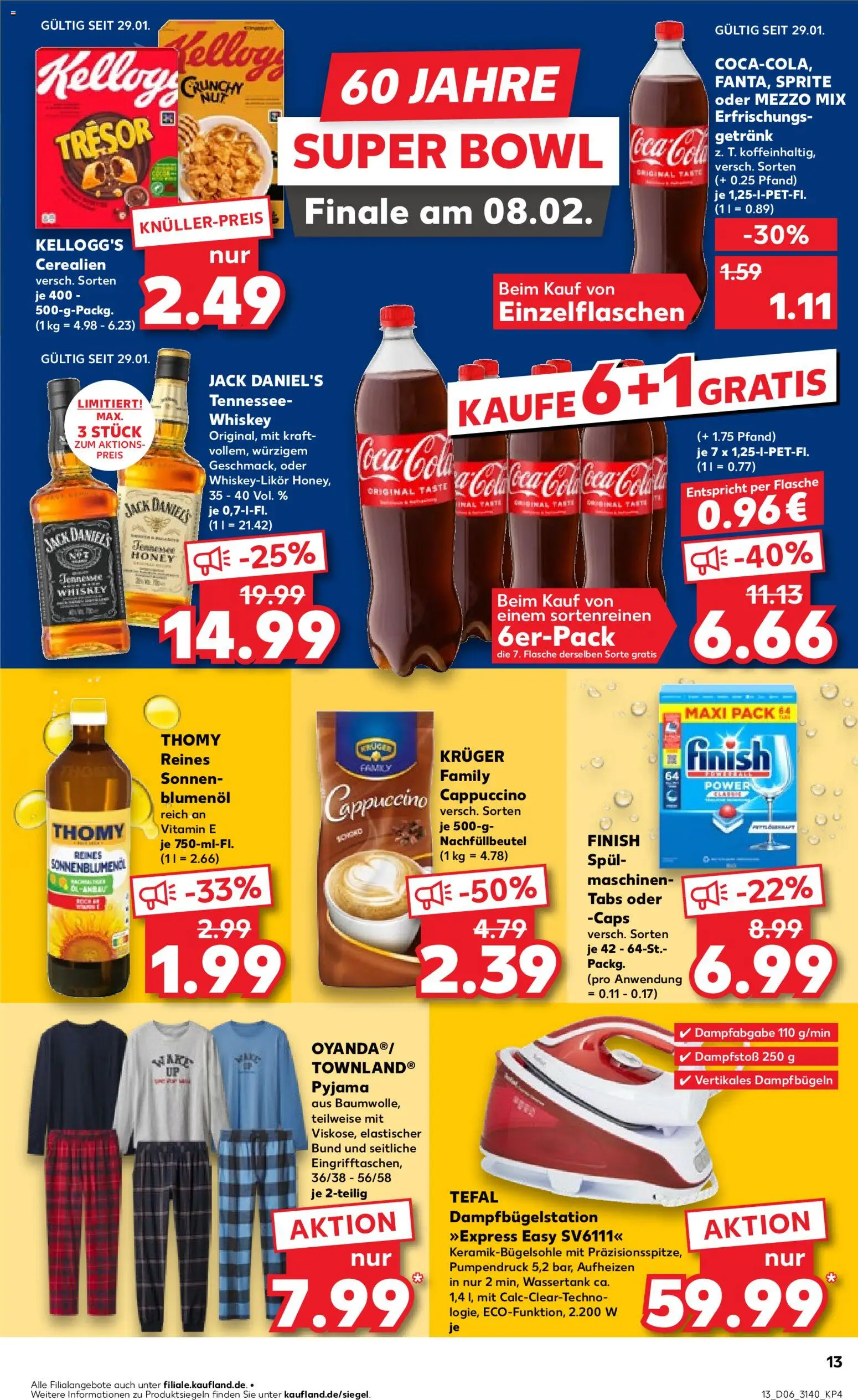 Kaufland prospekt Leipzig	 – gültig ab 05.02.2026 | Seite: 13 | Produkte: Mezzo mix, Coca cola, Kellogg's, Whiskey