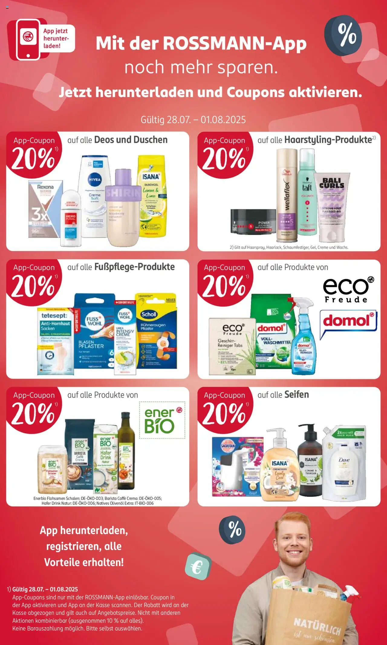 Rossmann Prospekt 	 - gültig ab dem 28.07.2025 | Seite: 14 | Produkte: Olivenol, Creme, Deodorant, Waschmittel