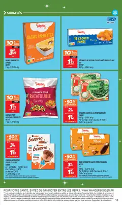 Netto - Prévisualisation de Netto catalogue valide à partir de 17.03.2026 | Page: 13 | Produits: Kinder Bueno, Cônes, Crème fraiche, Crème