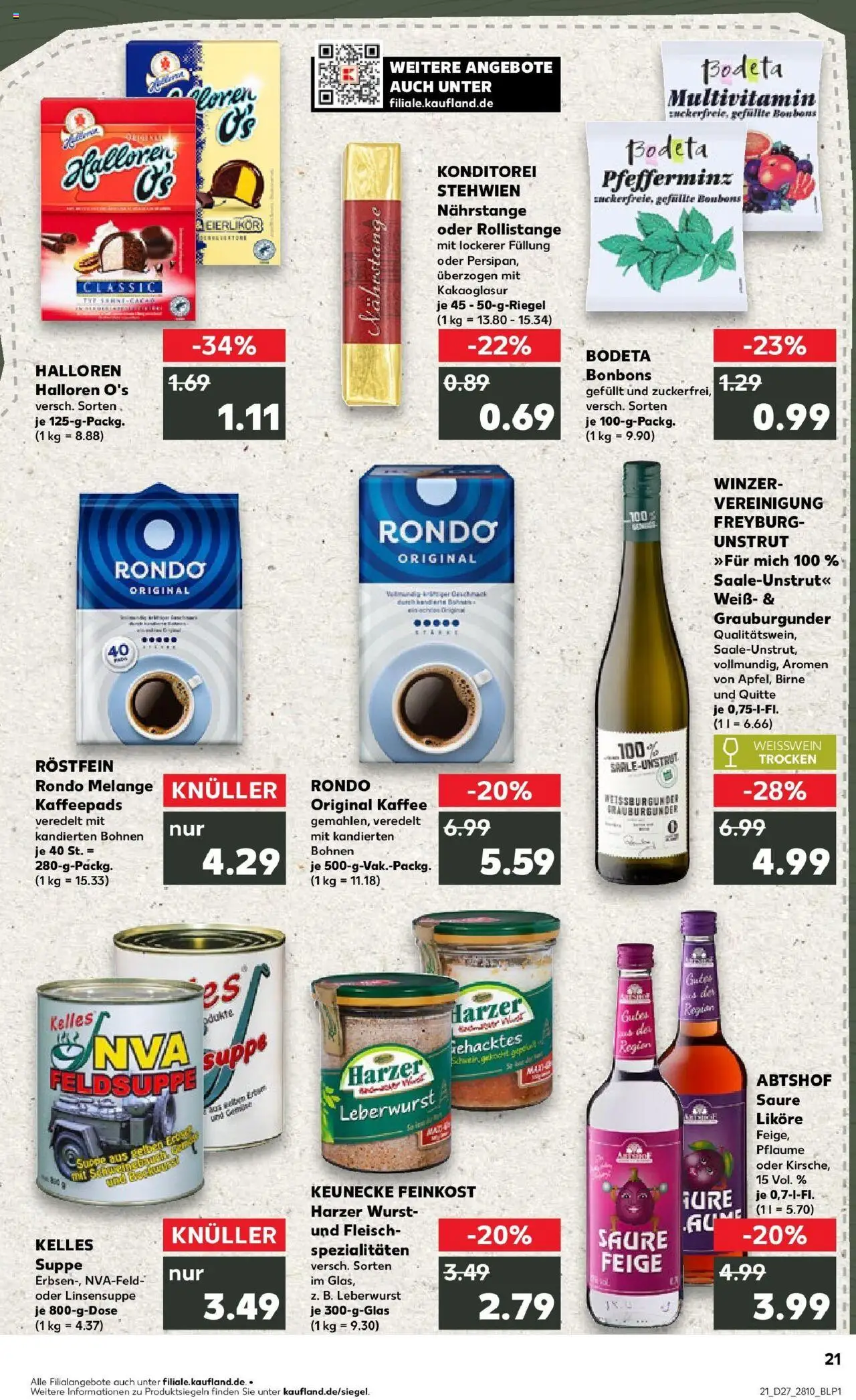 Kaufland prospekt Aschersleben	 - gültig ab dem 03.07.2025 | Seite: 21 | Produkte: Kaffeepads, Kaffee, Wurst, Birne