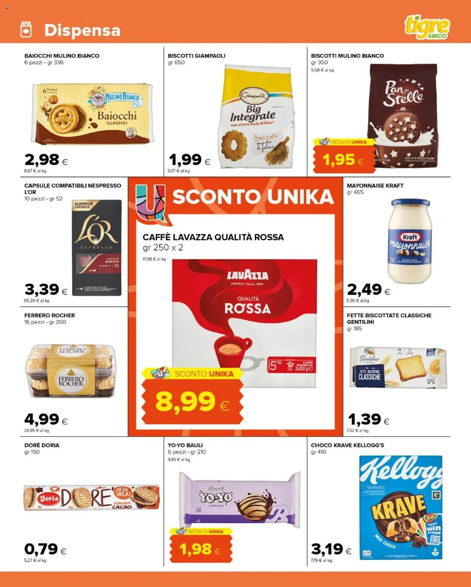 Volantino Tigre del 30.11.2025 | Pagina: 7 | Prodotti: Biscotti, Latte, Cacao, Fette biscottate