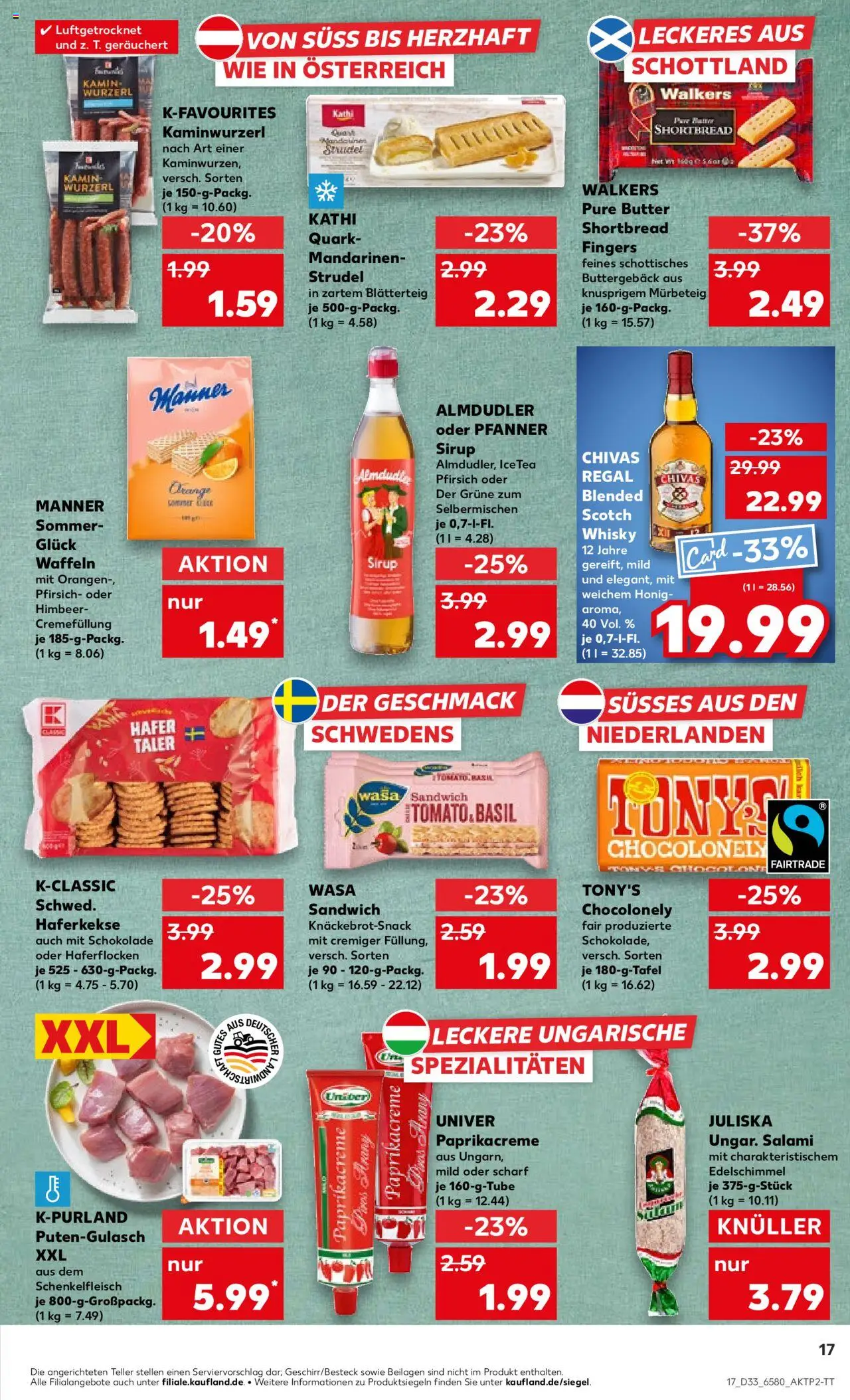  | Pagina: 17 | Producten: Salami, Sandwich, Whisky