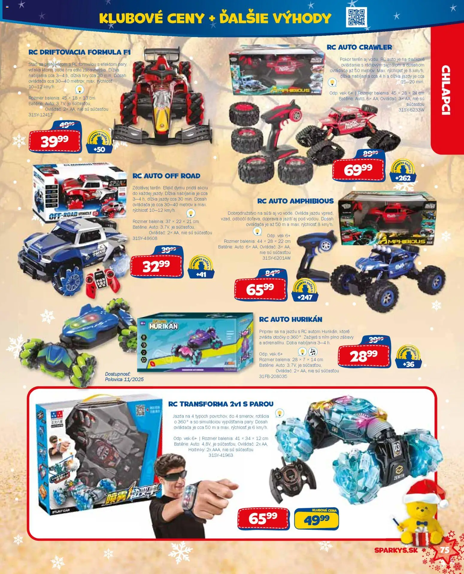 Nové ALLTOYS akcie – leták je platný od 19.11.2025 | Strana: 75 | Produkty: Hodinky, Stan, Hra