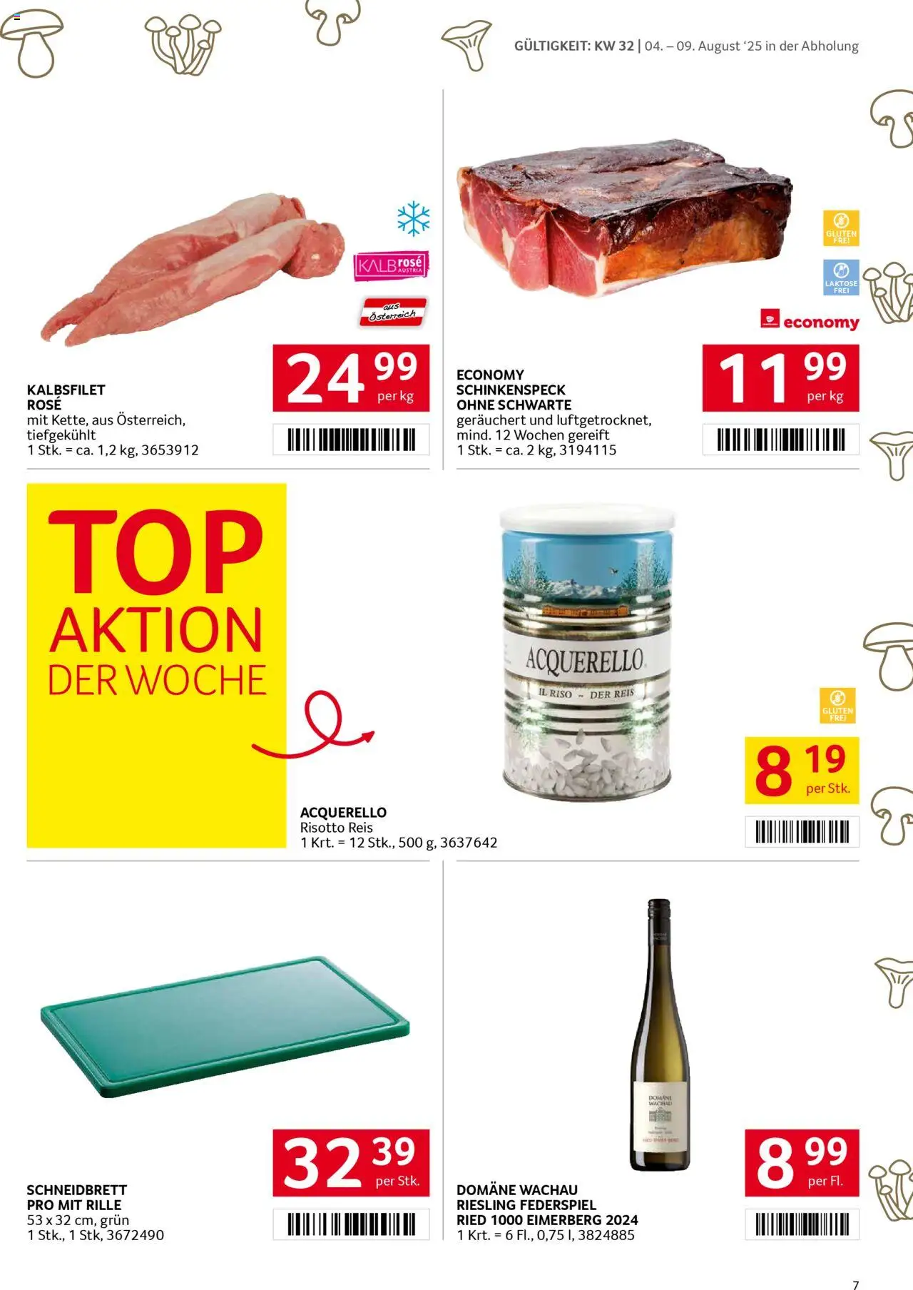 Transgourmet Flugblatt gültig ab 03.08.2025 | Seite: 7 | Produkte: Reis
