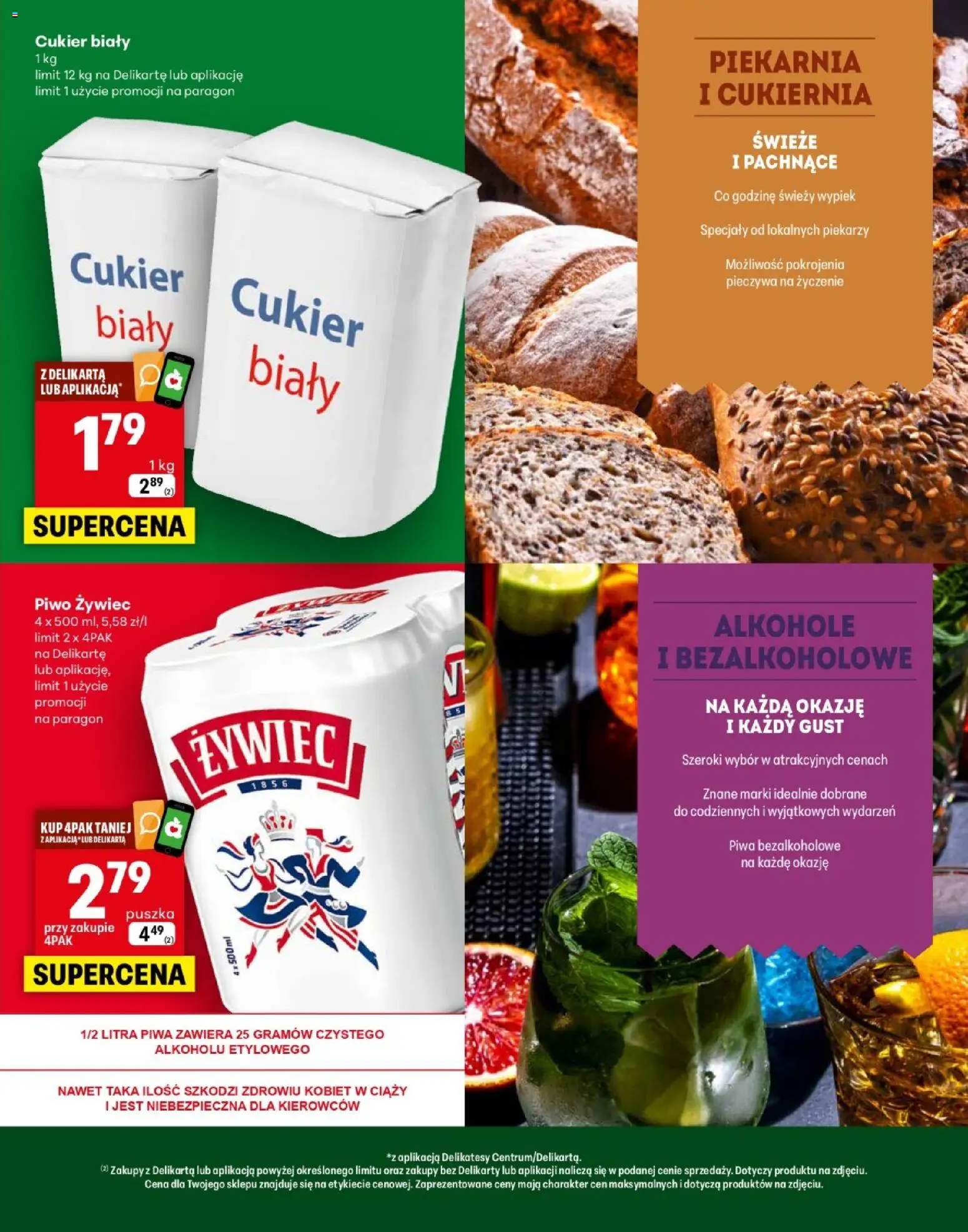 Delikatesy Centrum gazetka - Zaczernie Otwarcie od 22.04.2026 | Strona: 3 | Produkty: Piekarnia, Delikatesy, Cukier biały, Cukier