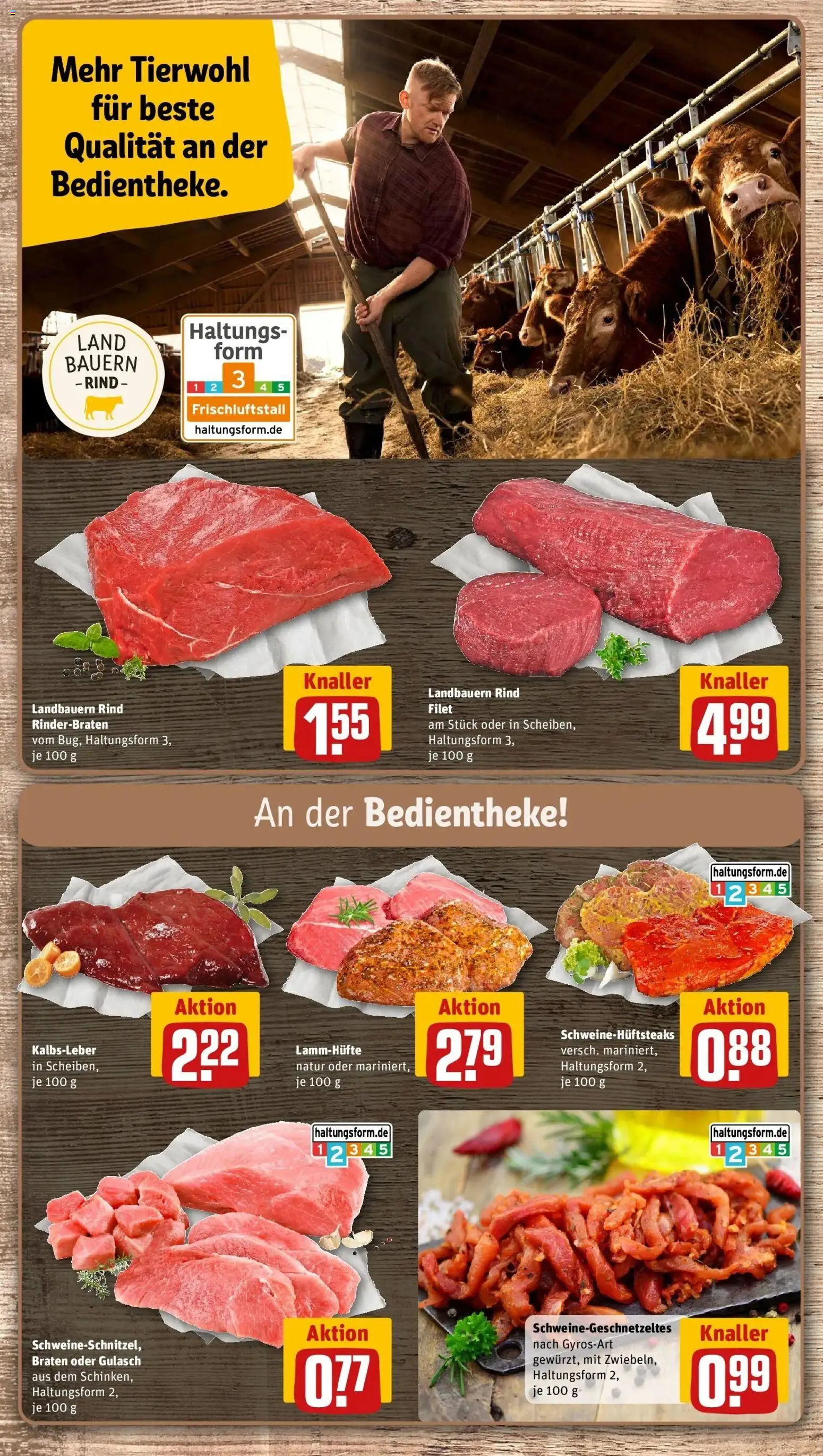 Rewe Prospekt Meßkirch	 – gültig ab 15.03.2026 | Seite: 12 | Produkte: Rinderbraten, Kalbsleber, Gulasch