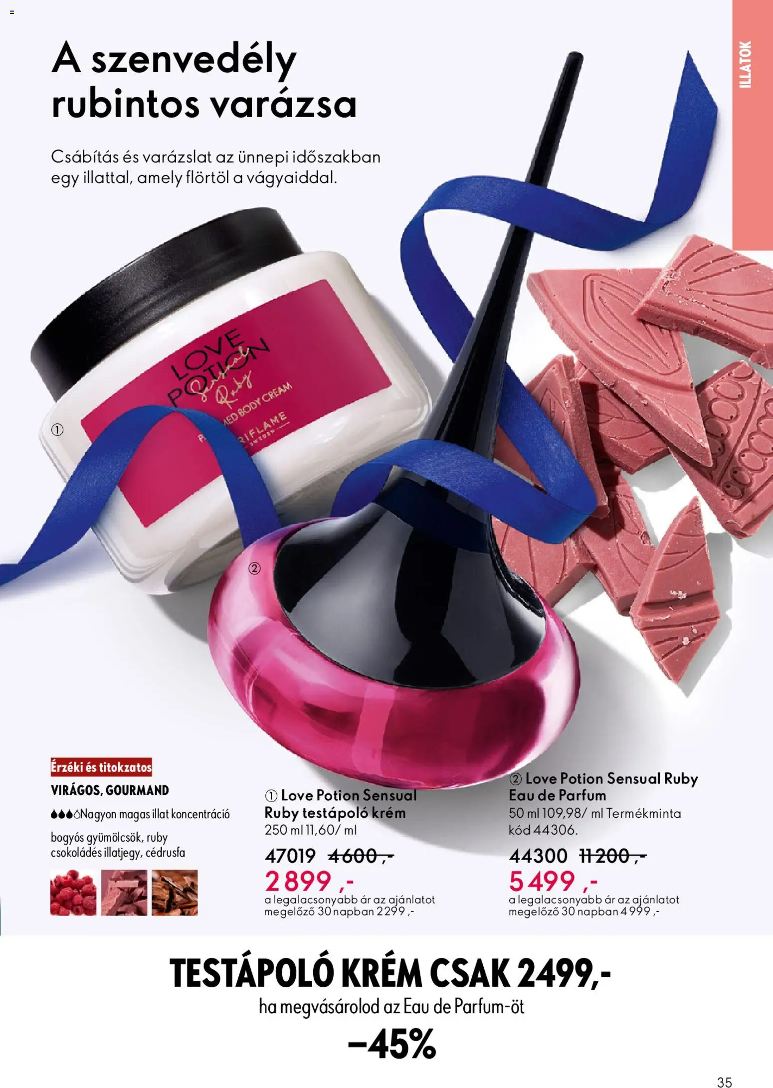 Oriflame akciós ujság - amely érvényes a következő dátumtól: 03.12.2025 | Oldal: 35 | Termékek: Body, Parfüm, Testápoló