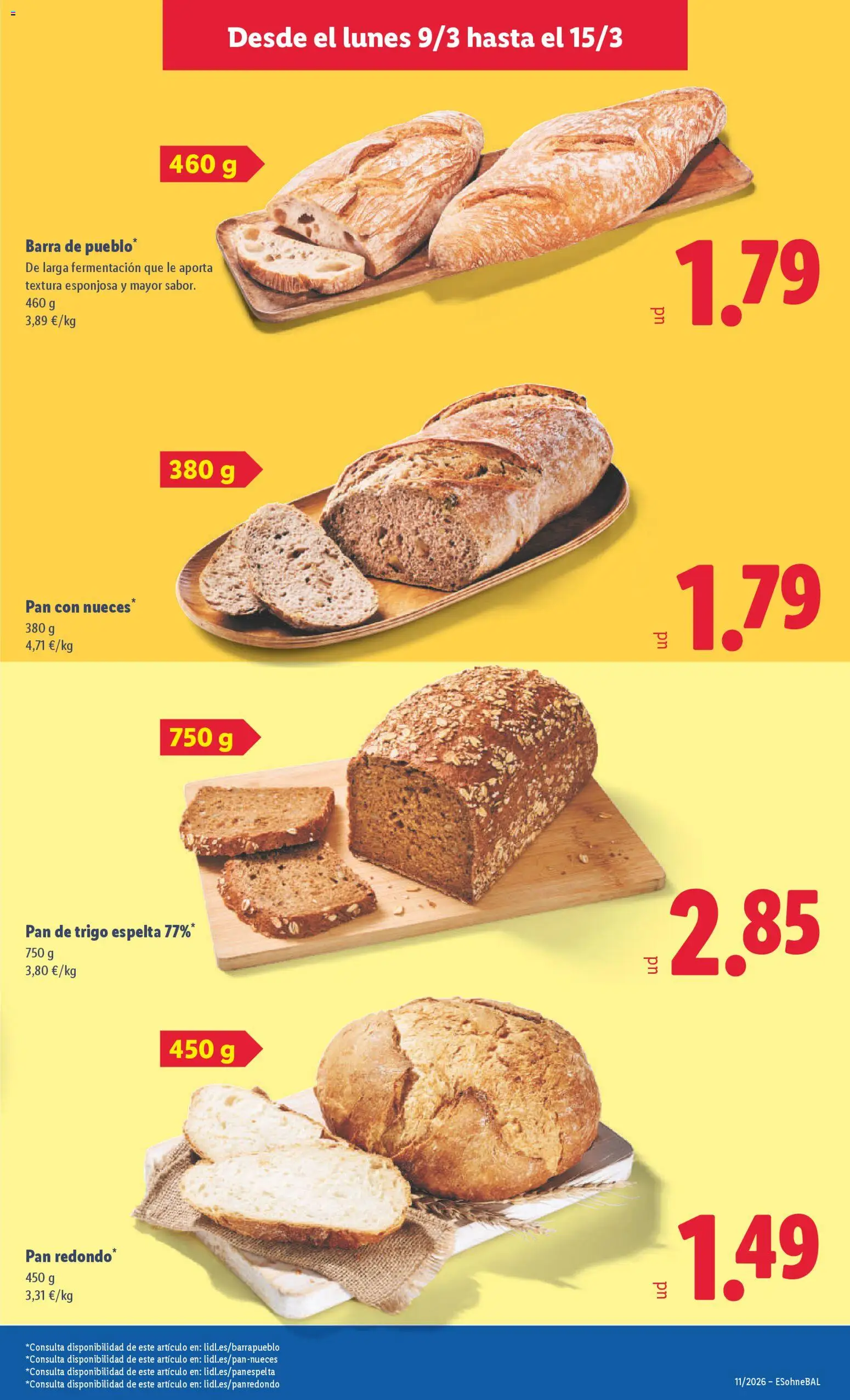 Lidl folleto │ válido desde el 09.03.2026 | Página: 7 | Productos: Pan