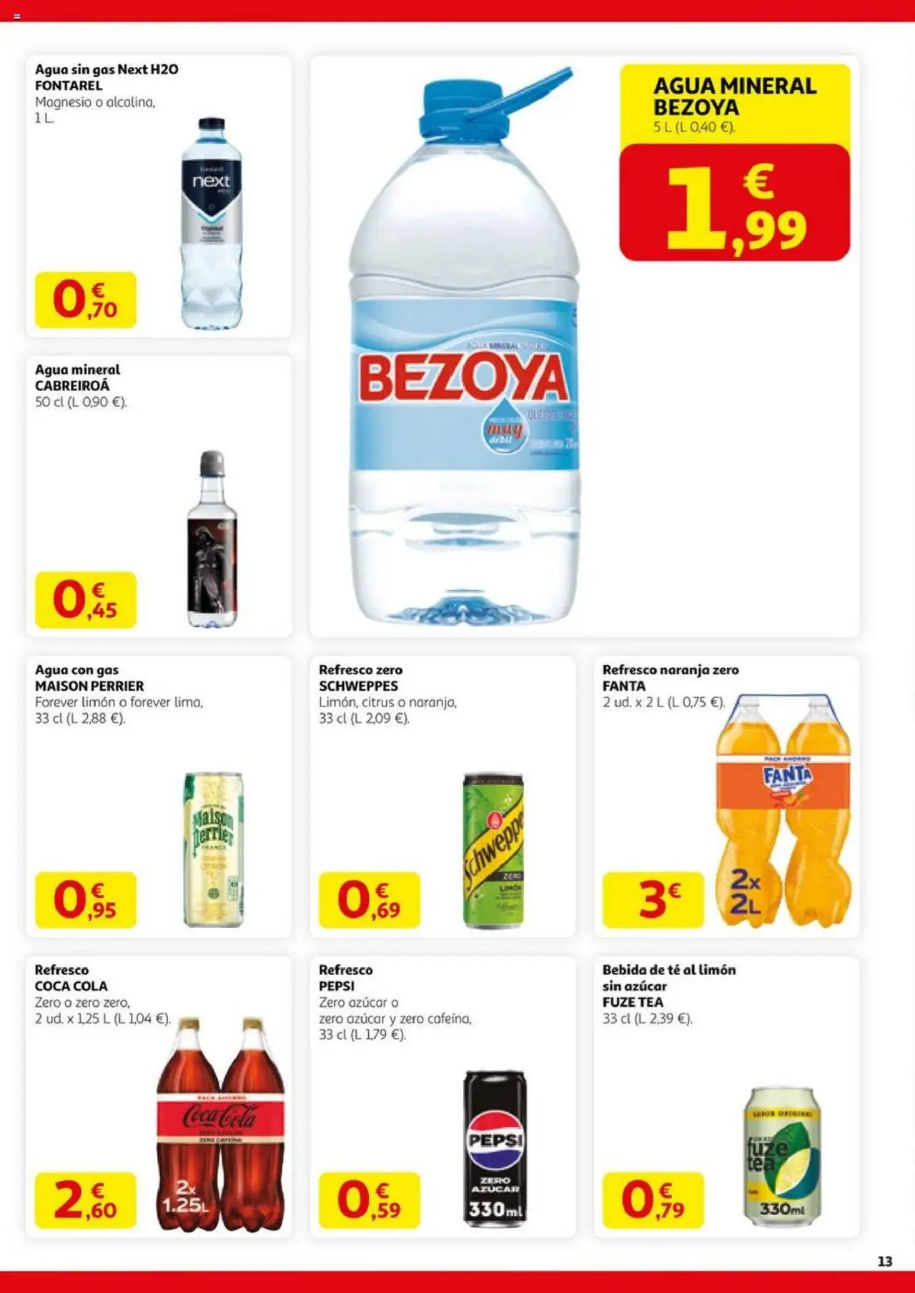 Alcampo - HP catalan │ válido desde el 11.09.2025 | Página: 13 | Productos: Agua con gas, Té, Agua mineral