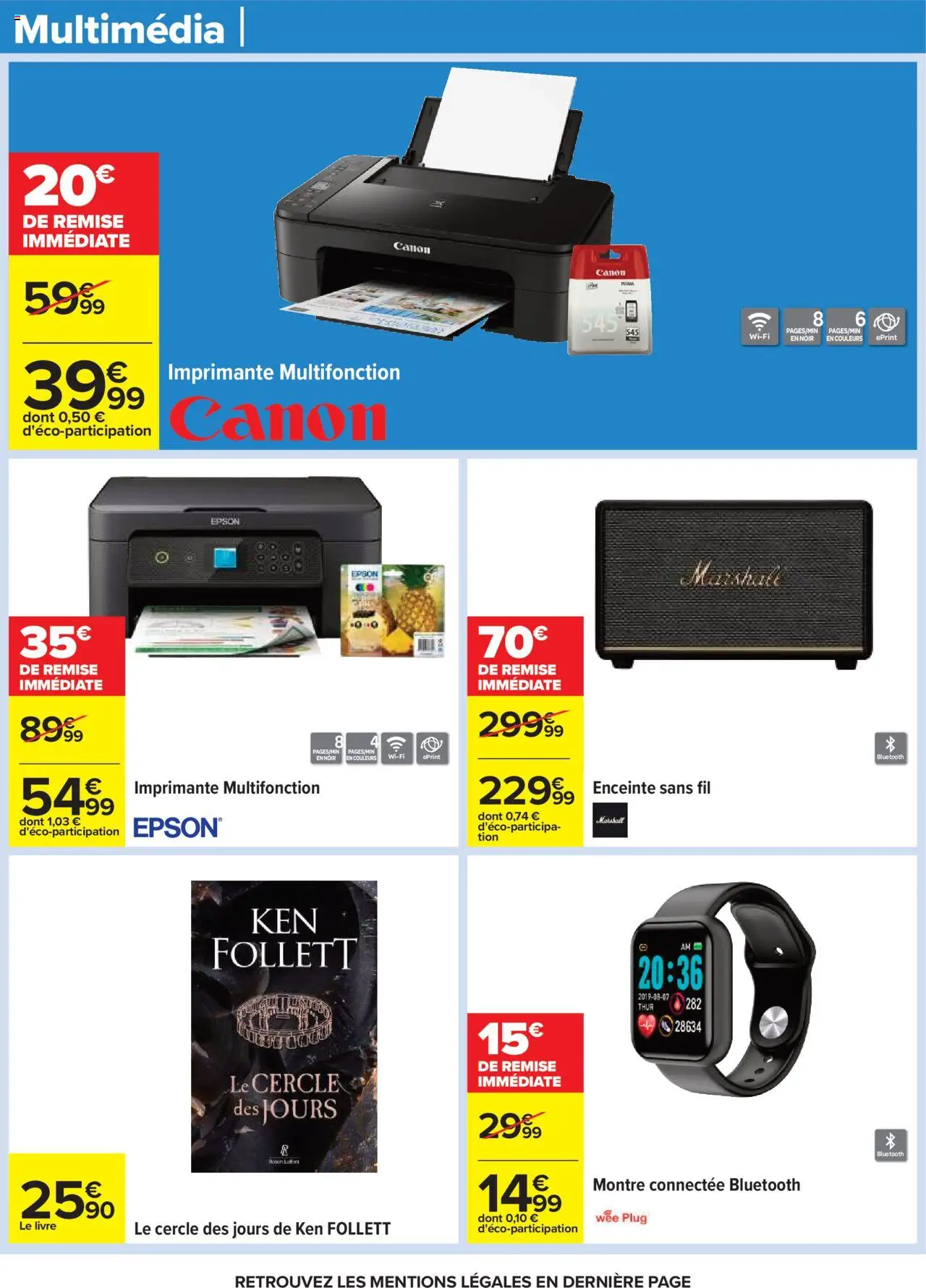  | Page: 75 | Produits: Imprimante, Enceinte, Imprimante multifonction, Livre