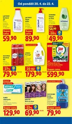 Náhled letáku PALETTE Barva na vlasy, kus, různé druhy od 20.04.2026 | Strana: 19 | Produkty: Nádobí, Lovela, Lactovit tělové mléko, Šampon