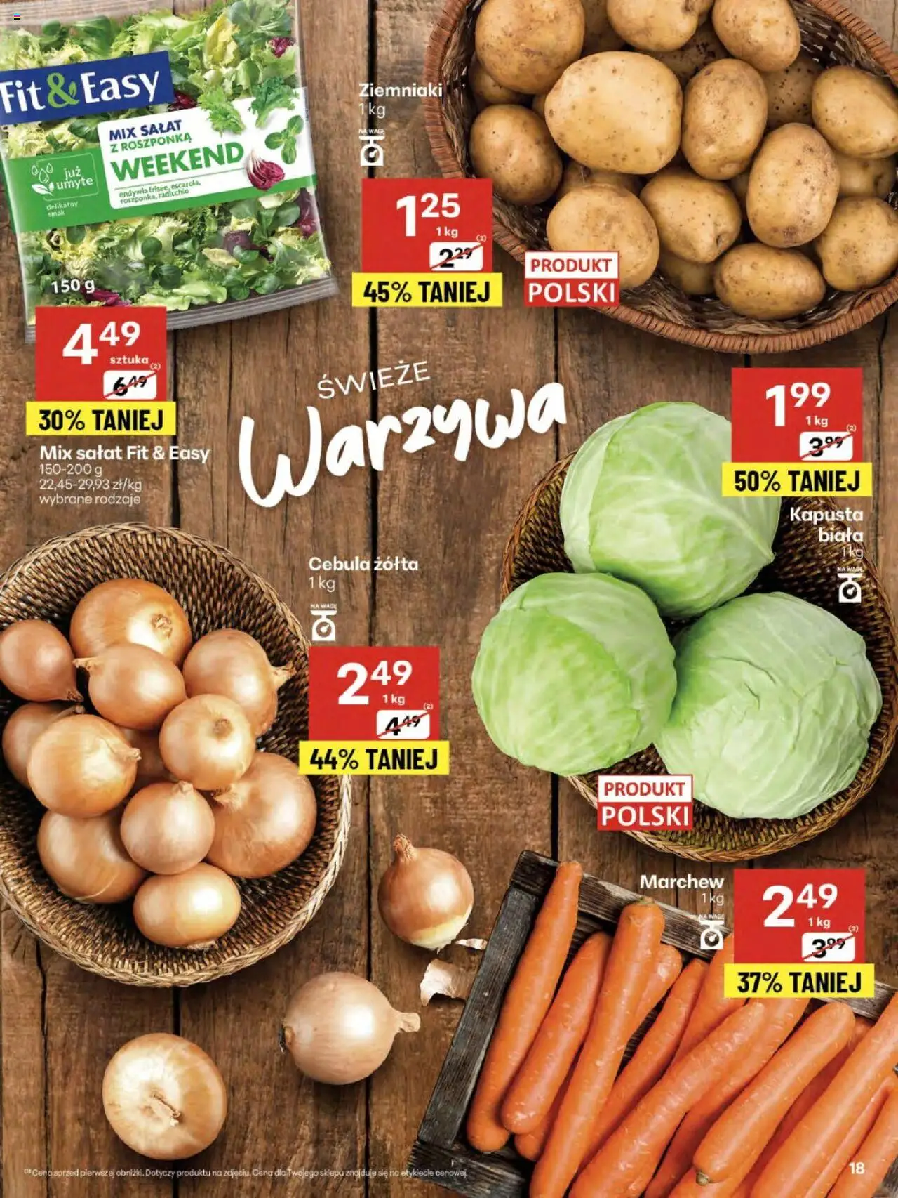 Delikatesy Centrum Gazetka od 21.08.2025 | Strona: 18 | Produkty: Kapusta, Roszponka, Kapusta biała, Warzywa