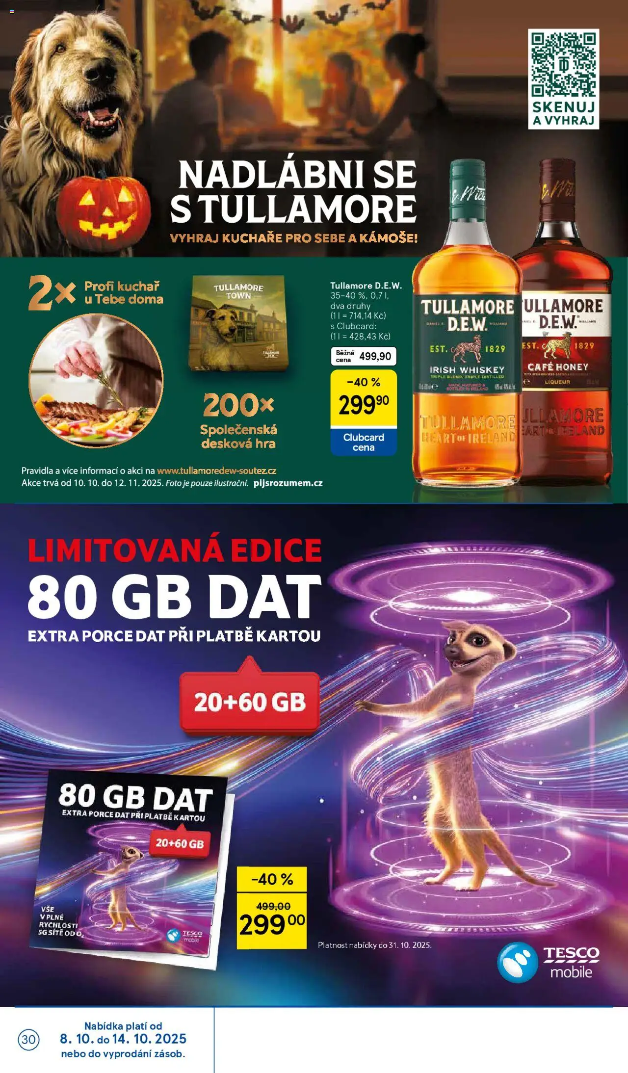 Tesco leták - Hypermarket od 08.10.2025 | Strana: 30 | Produkty: Whiskey, Hra