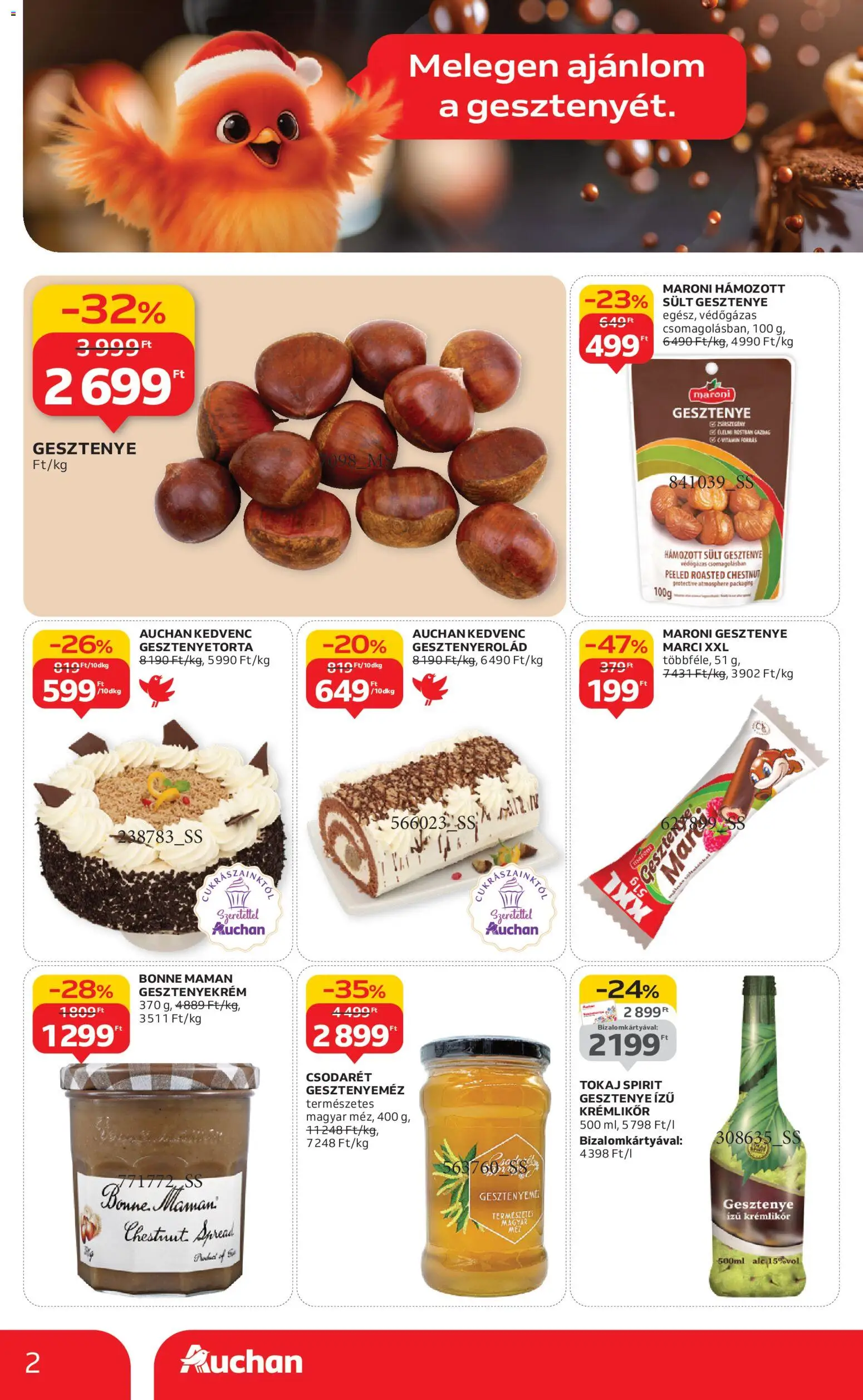 Auchan akciós ujság - amely érvényes a következő dátumtól: 06.11.2025 | Oldal: 2 | Termékek: Krémlikőr