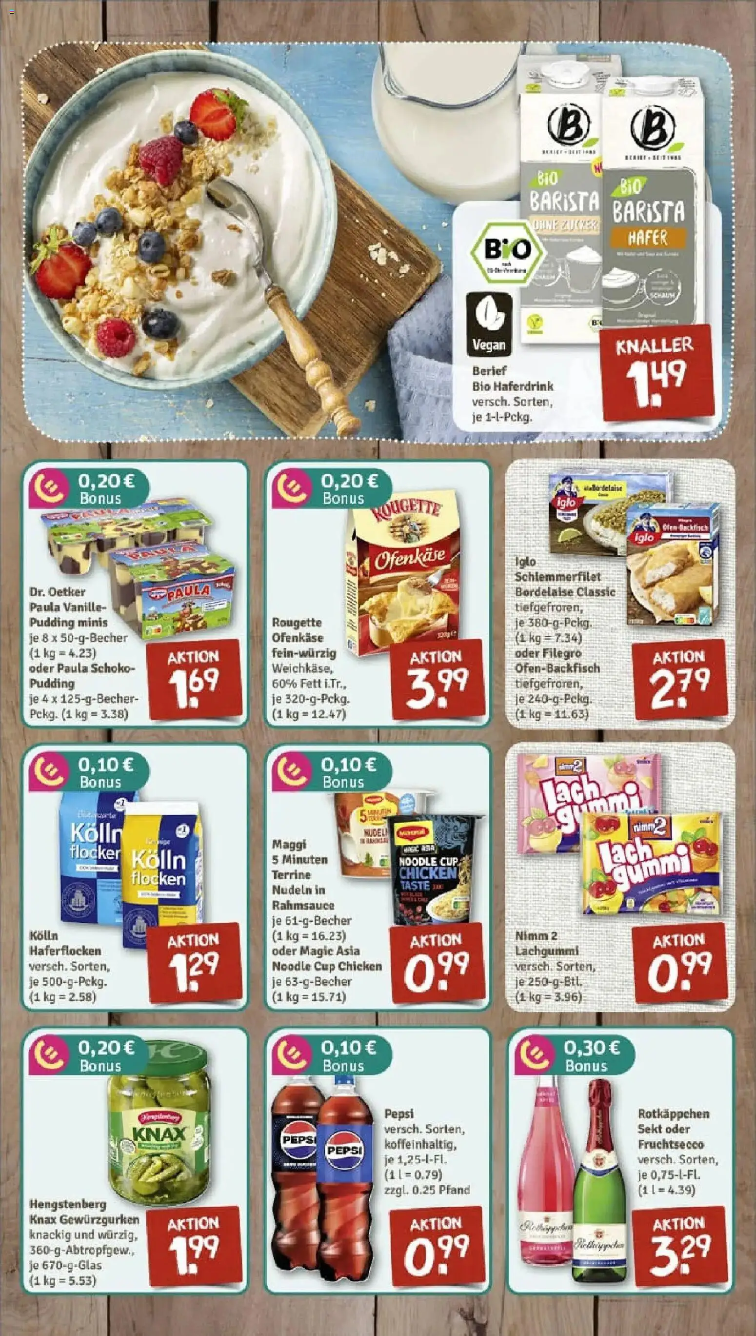 Rewe prospekt Lage	 – gültig ab 19.01.2026 | Seite: 6 | Produkte: Kolln, Pudding, Fruchtsecco, Nudeln