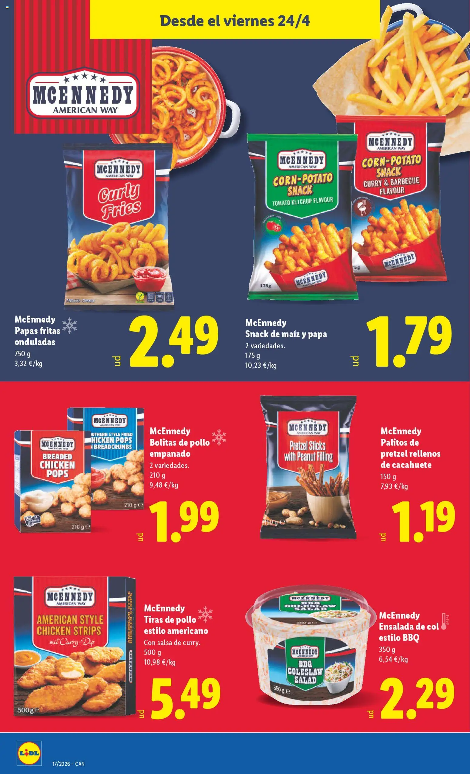 Lidl Canarias │ válido desde el 20.04.2026 | Página: 30 | Productos: Σφουγγαρίστρα, Papas fritas, Ensalada