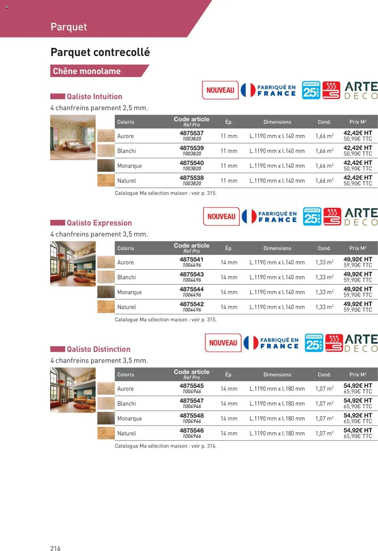  | Page: 216 | Produits: Parquet