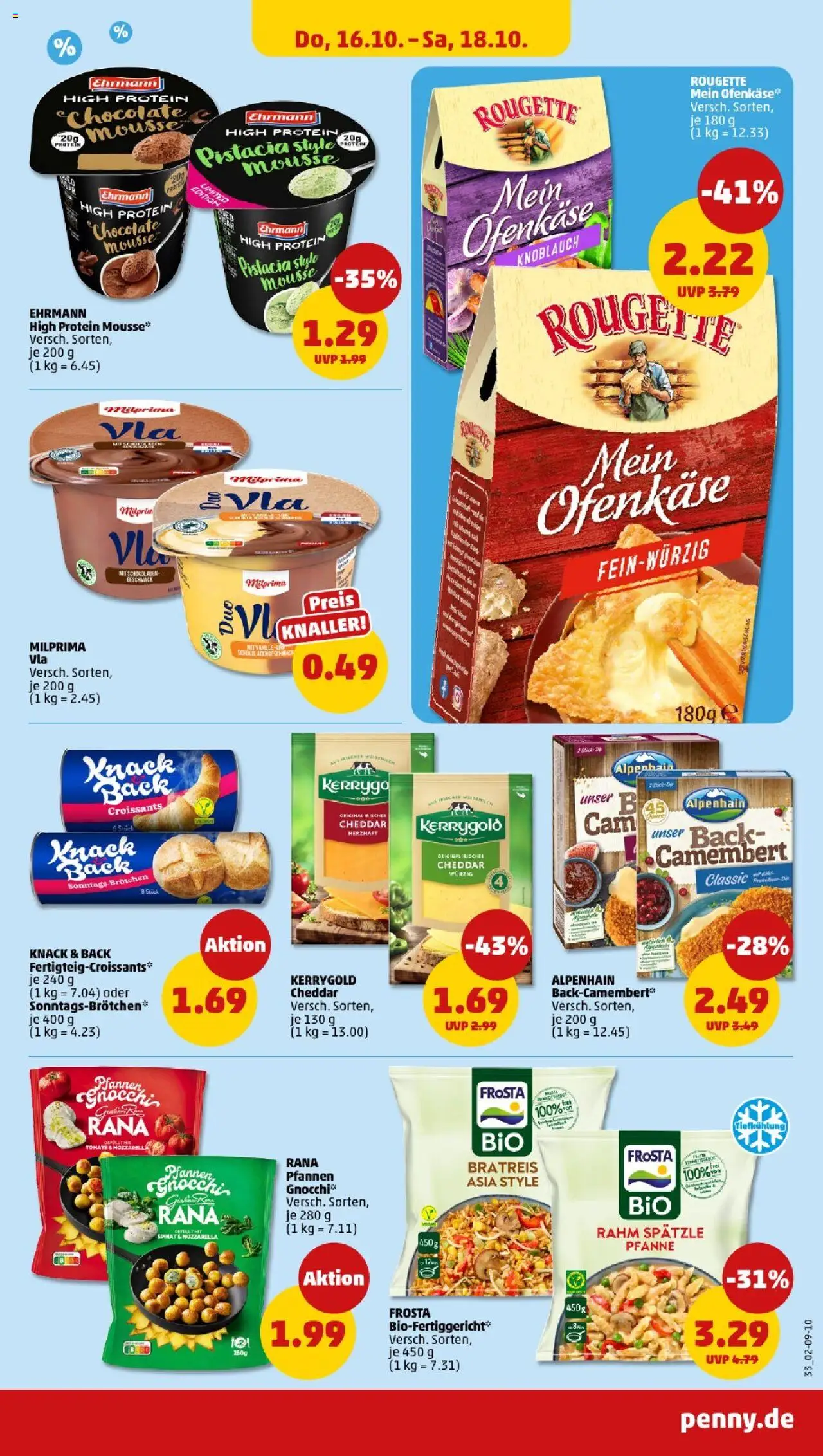 Penny Nordrhein - Westfalen – gültig ab 13.10.2025 | Seite: 37 | Produkte: Mozzarella, Frosta, Knoblauch