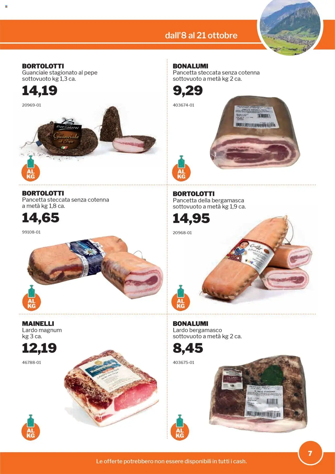 Volantino Sogegross del 08.10.2025 | Pagina: 7 | Prodotti: Pancetta, Pepe, Guanciale