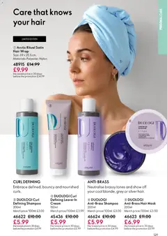 Preview of Oriflame - Offers valid from 15.04.2026 | Page: 129 | Products: Shampoo, Hair mask, Mask, Cream