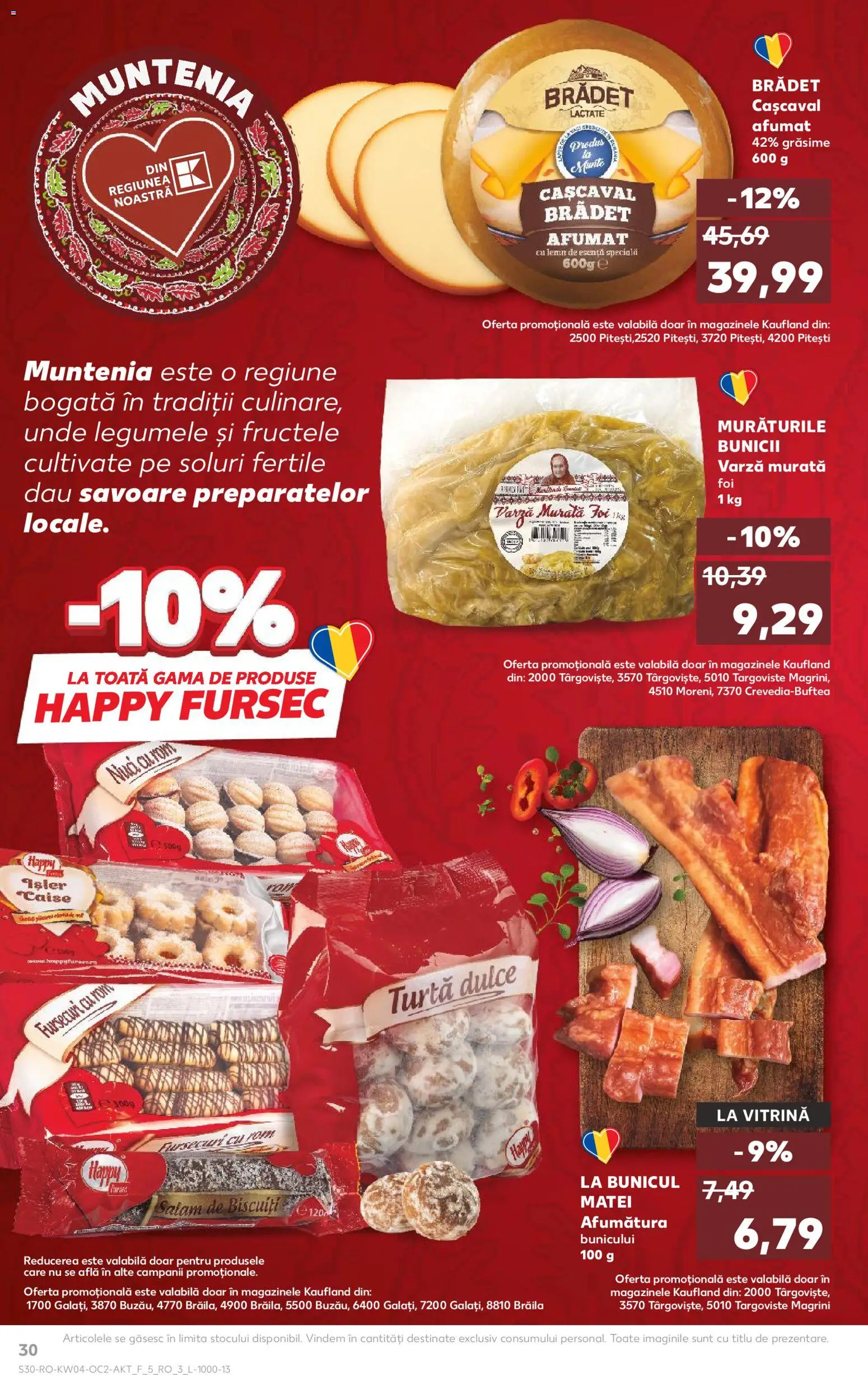 Noul catalog Kaufland – valabil de la 21.01.2026 | Pagină: 30 | Produse: Salam, Rom, Biscuiți, Ahtapot
