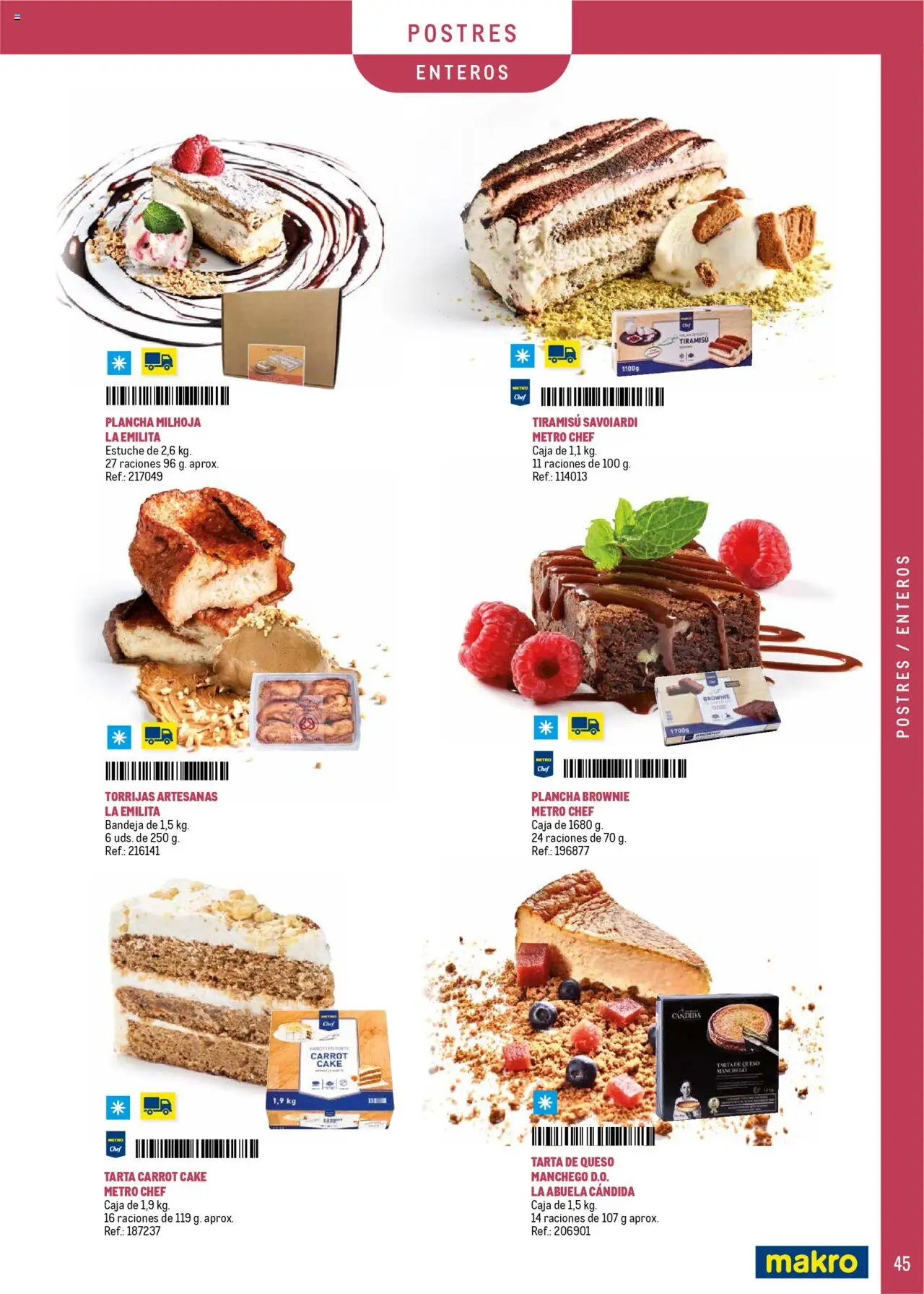 Makro - Catering y Eventos Península │ válido desde el 11.06.2025 | Página: 45 | Productos: Queso, Plancha, Bandeja, Caja