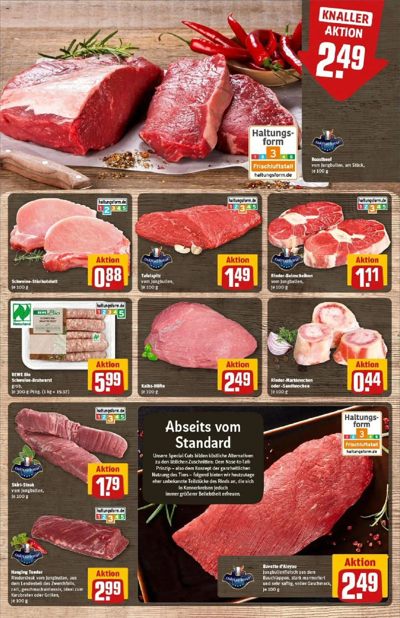 Rewe prospekt Erkelenz	 - gültig ab dem 13.07.2025 | Seite: 9 | Produkte: Tafelspitz, Bratwurst, Roastbeef, Steak