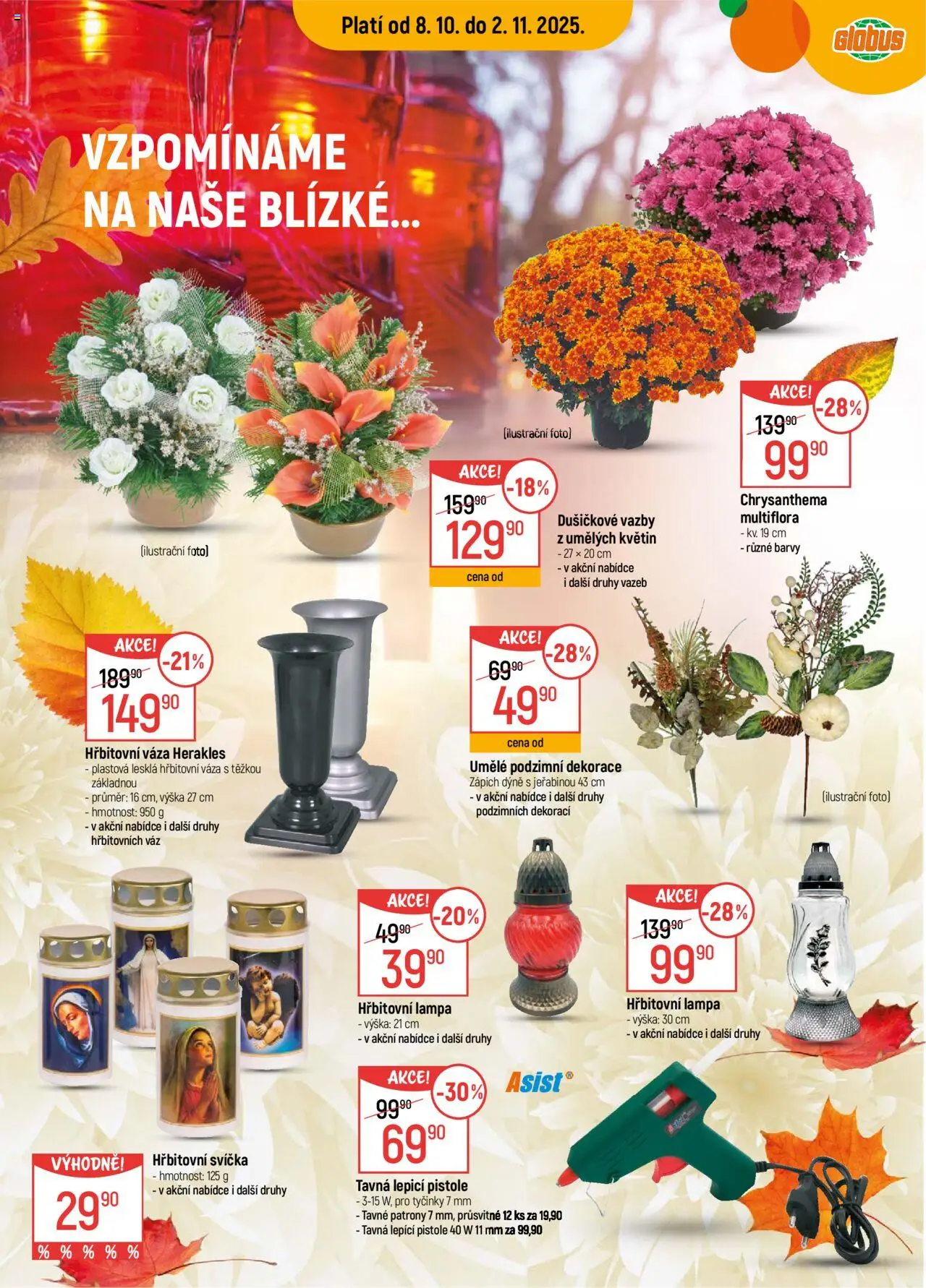 Globus leták - Liberec od 08.10.2025 | Strana: 13 | Produkty: Dýně, Váza, Lampa, Dekorace