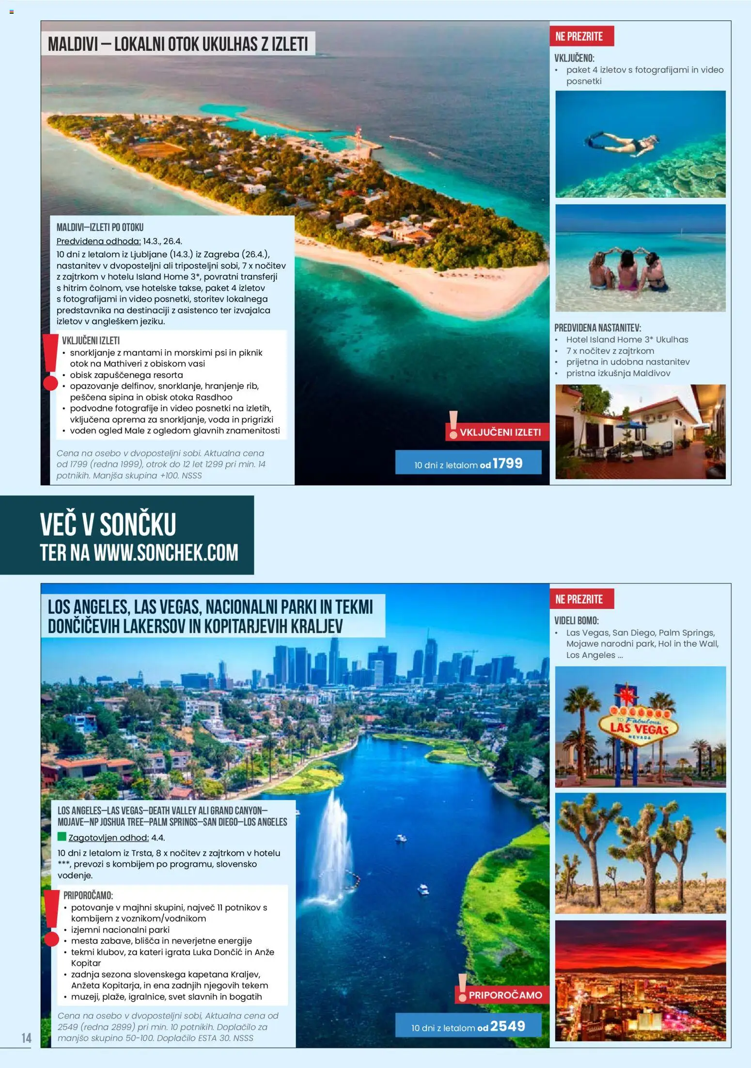 Novi Sonček katalog ponudbe – veljaven od 29.10.2025 | Stran: 14 | Izdelki: Video, Prigrizki, Voda