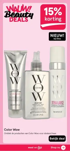 COLOR SECURITY SHAMPOO/SHAMPOOING, 112% CLEAN, DUE FREE 100% PROPFIE, NS RESID - Voorbeeld van een folder van Etos, geldig van 16.02.2026 | Pagina: 64