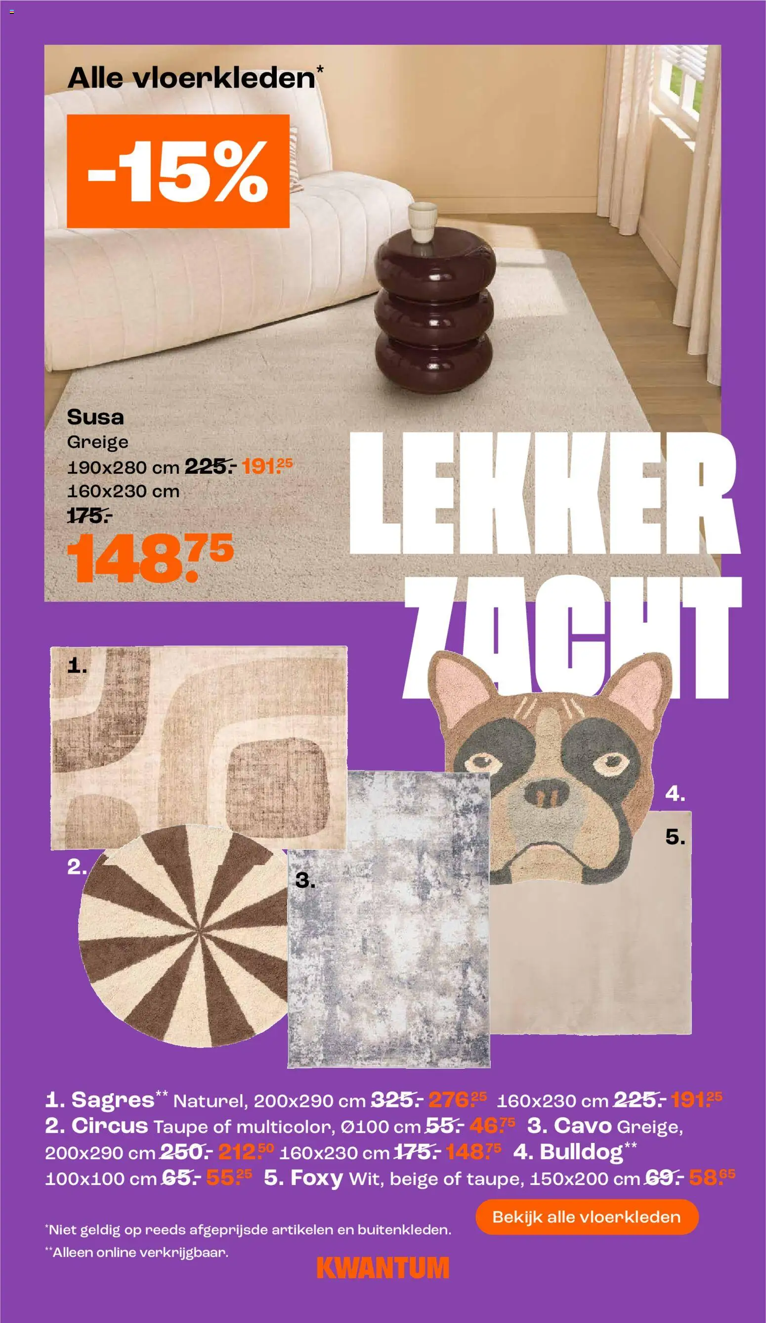 {H1} | Pagina: 19 | Producten: Vloerkleden