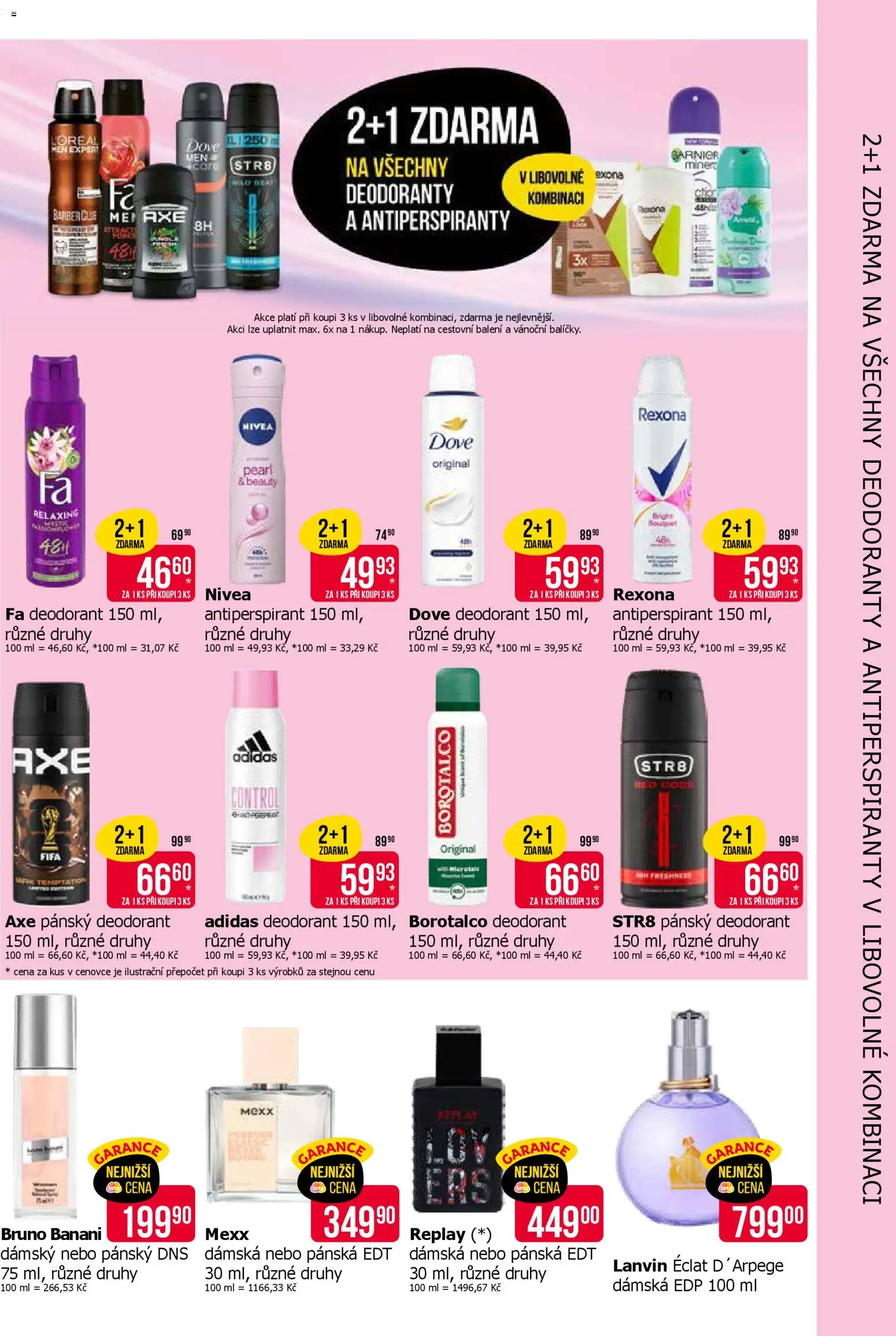 TETA Drogerie leták od 26.03.2026 | Strana: 4 | Produkty: Lanvin Eclat d'Arpege, Dove deodorant, Dove, Borotalco