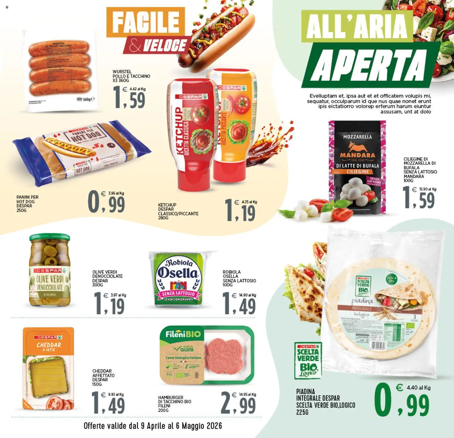 Volantino Interspar del 28.04.2026 | Pagina: 35 | Prodotti: Ketchup, Latte, Piadina, Hamburger