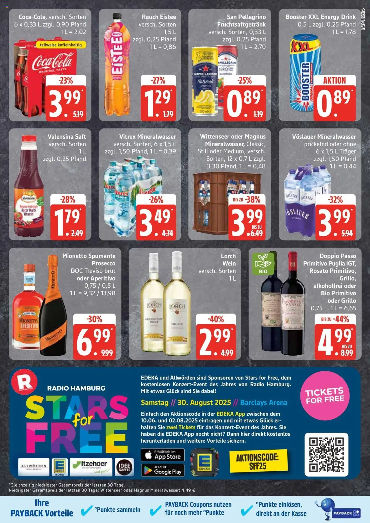 Edeka prospekt Großenwiehe	 - gültig ab dem 08.06.2025 | Seite: 19 | Produkte: Energy, Valensina, Prosecco, Wein