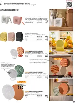 Vista previa Catálogo IKEA Iluminación y hogar inteligente válido desde el 06.03.2026 | Página: 31 | Productos: Té, Cable, Adaptador, Altavoz