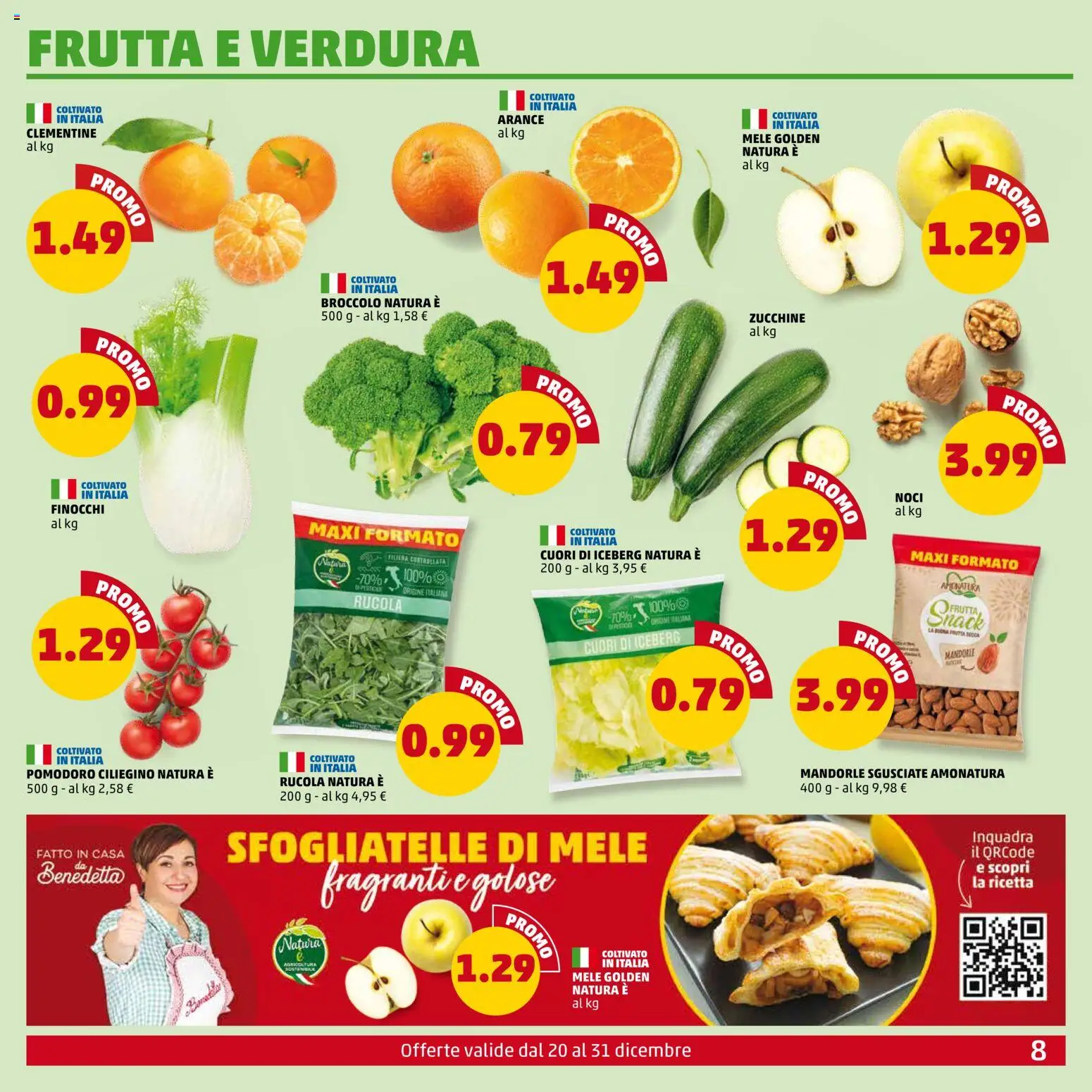 Volantino PENNY del 20.12.2025 | Pagina: 8 | Prodotti: Arance, Frutta, Pomodoro, Noci