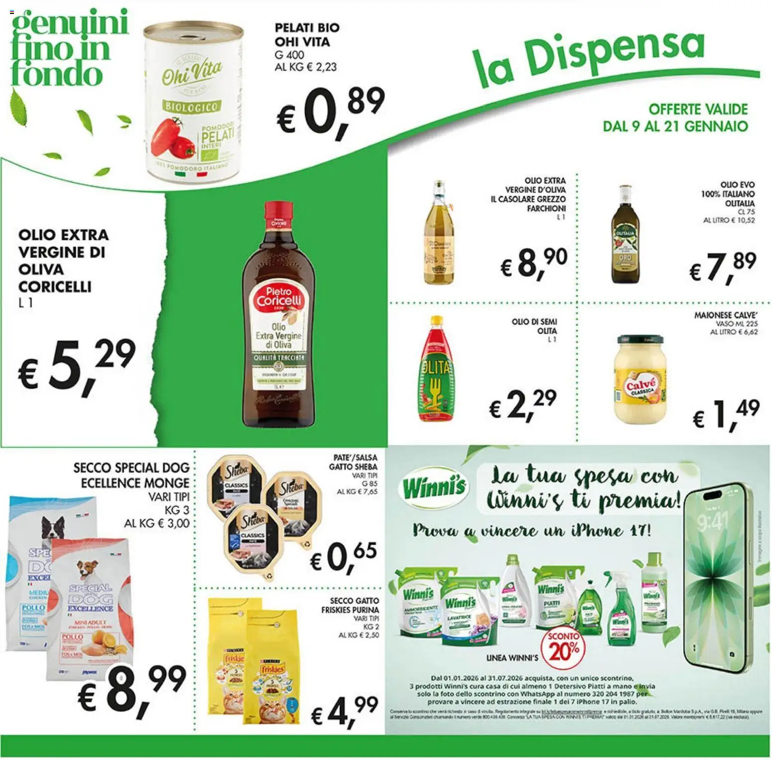 Volantino Coal del 09.01.2026 | Pagina: 24 | Prodotti: Iphone, Olio, Lavatrice, Olio extra vergine