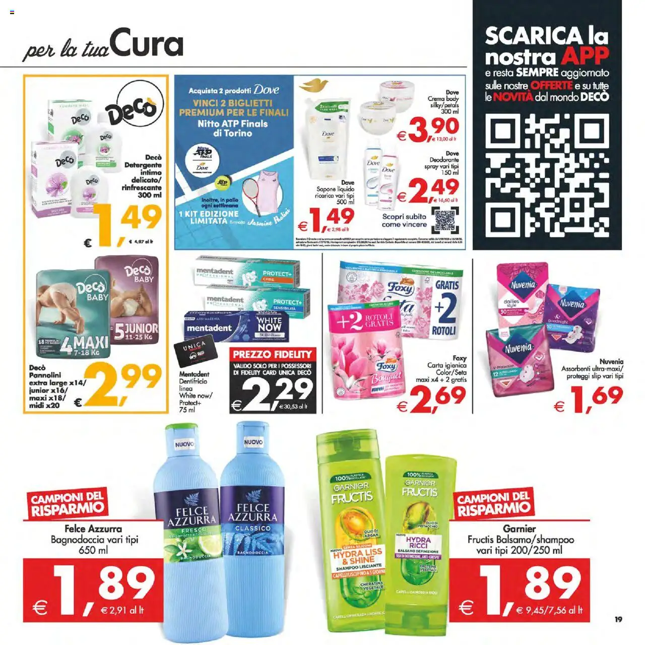 Volantino Decò del 02.09.2025 | Pagina: 19 | Prodotti: Shampoo, Crema, Deodorante, Olio