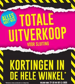 Cora - Liquidatie  - Voorbeeld van een folder van Cora, geldig van 27.10.2025