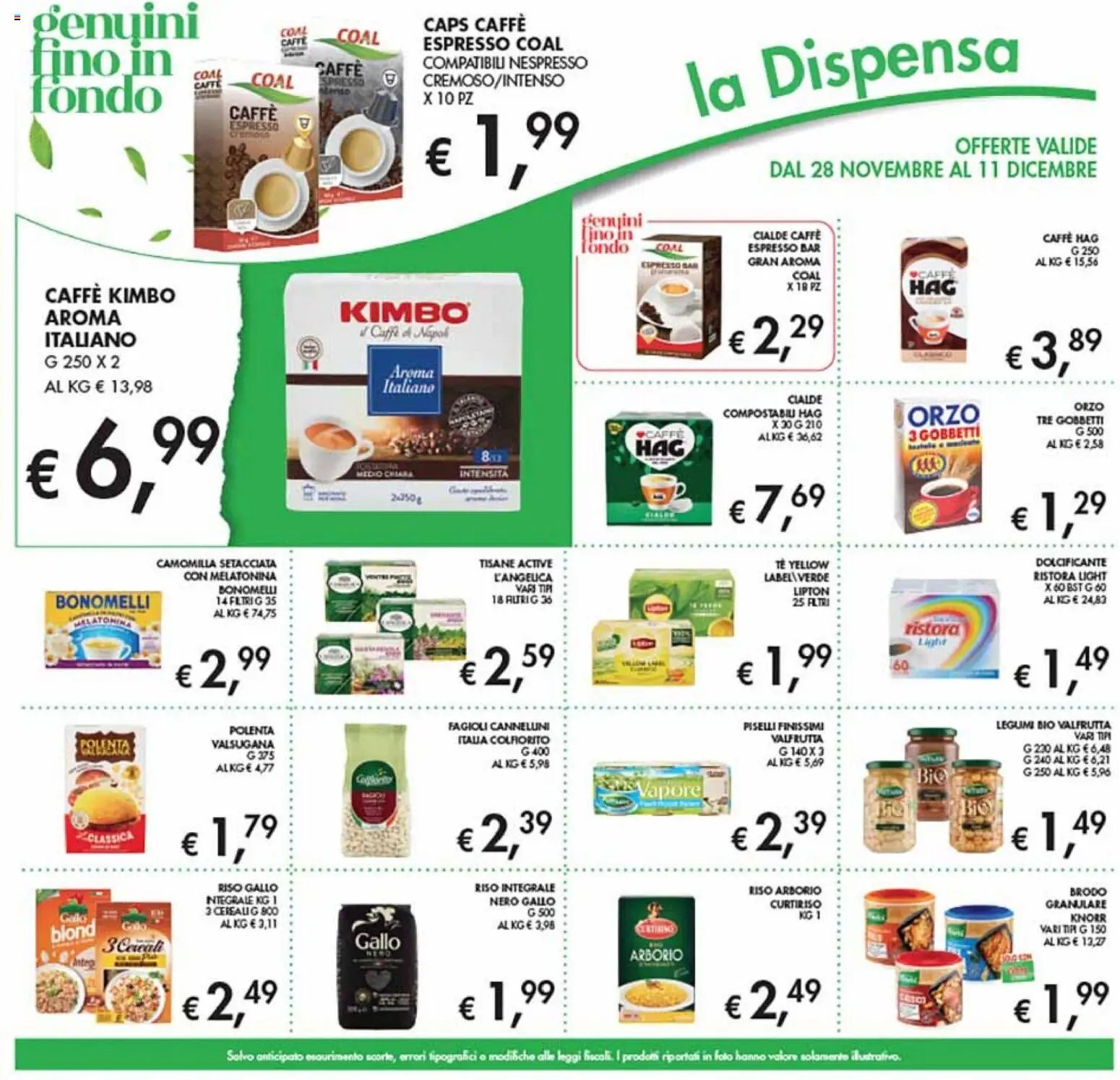 Volantino Coal del 28.11.2025 | Pagina: 19 | Prodotti: Riso, Tè, Fagioli, Piselli