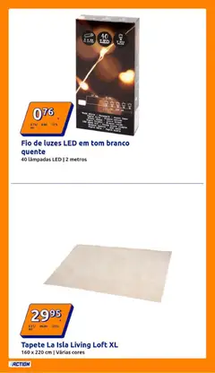 Pré-visualização Action - Action PT week 49 2025 válido de 03.12.2025 | Página: 2 | Produtos: Lâmpadas, Tapete