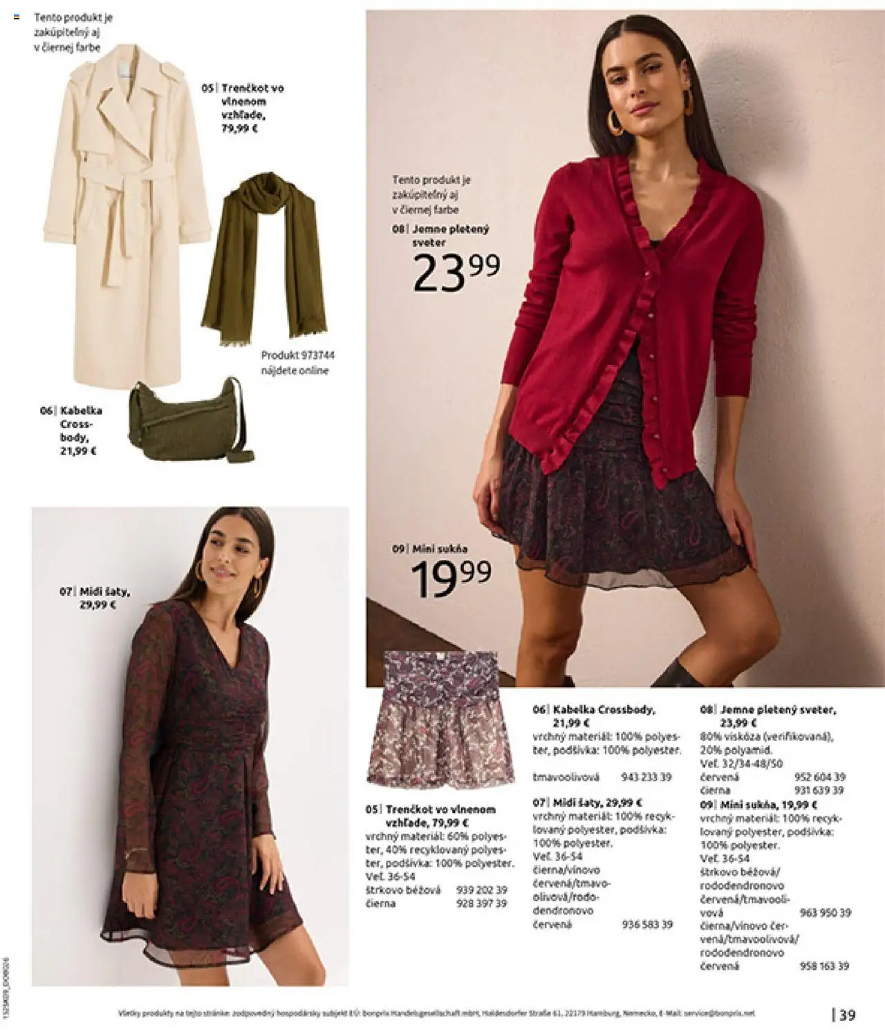 Nové Bonprix akcie – leták je platný od 23.09.2025 | Strana: 41 | Produkty: Sveter, Kabelka