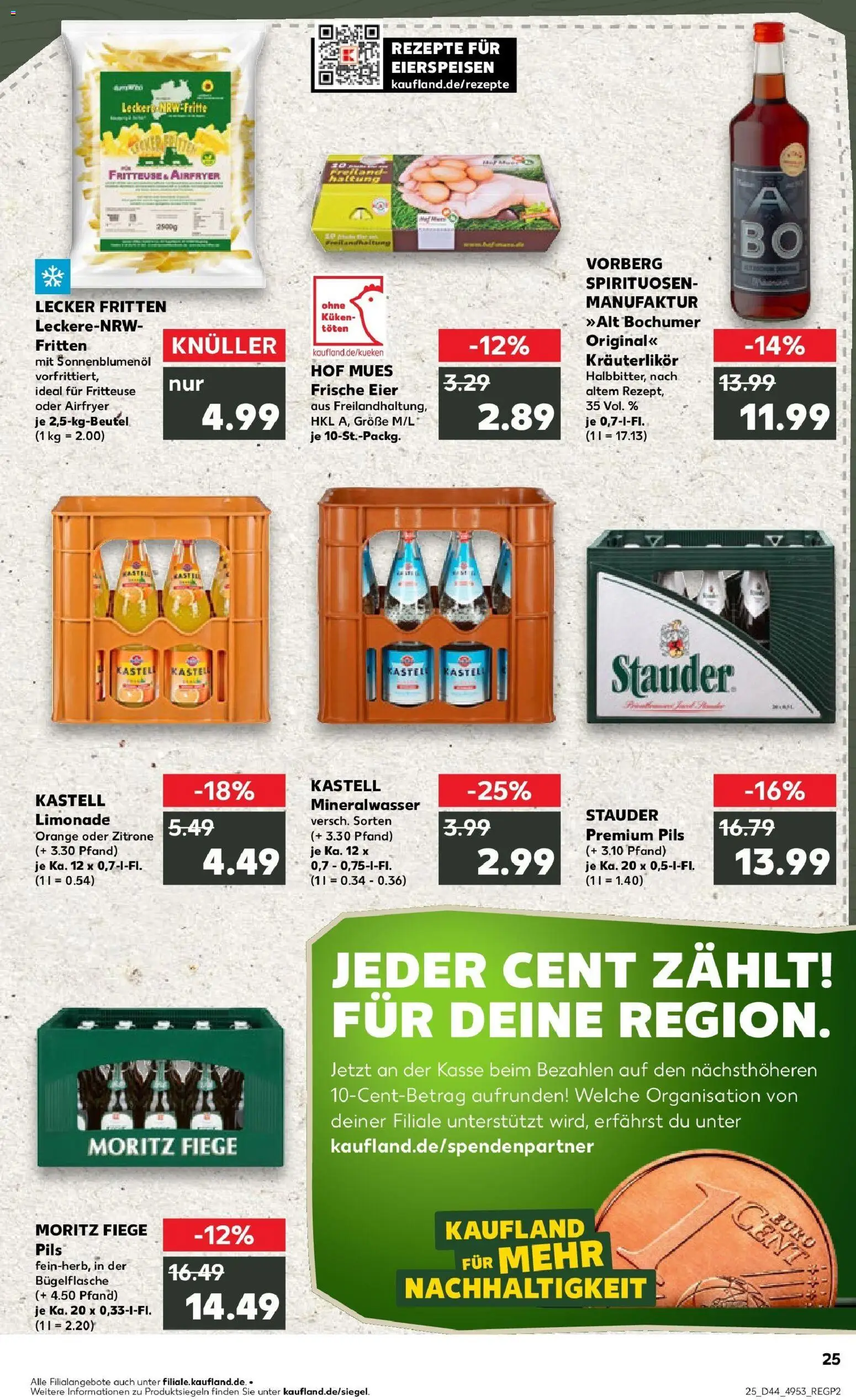 Kaufland prospekt Witten	 – gültig ab 30.10.2025 | Seite: 25 | Produkte: Eier, Sonnenblumenol, Pils, Limonade