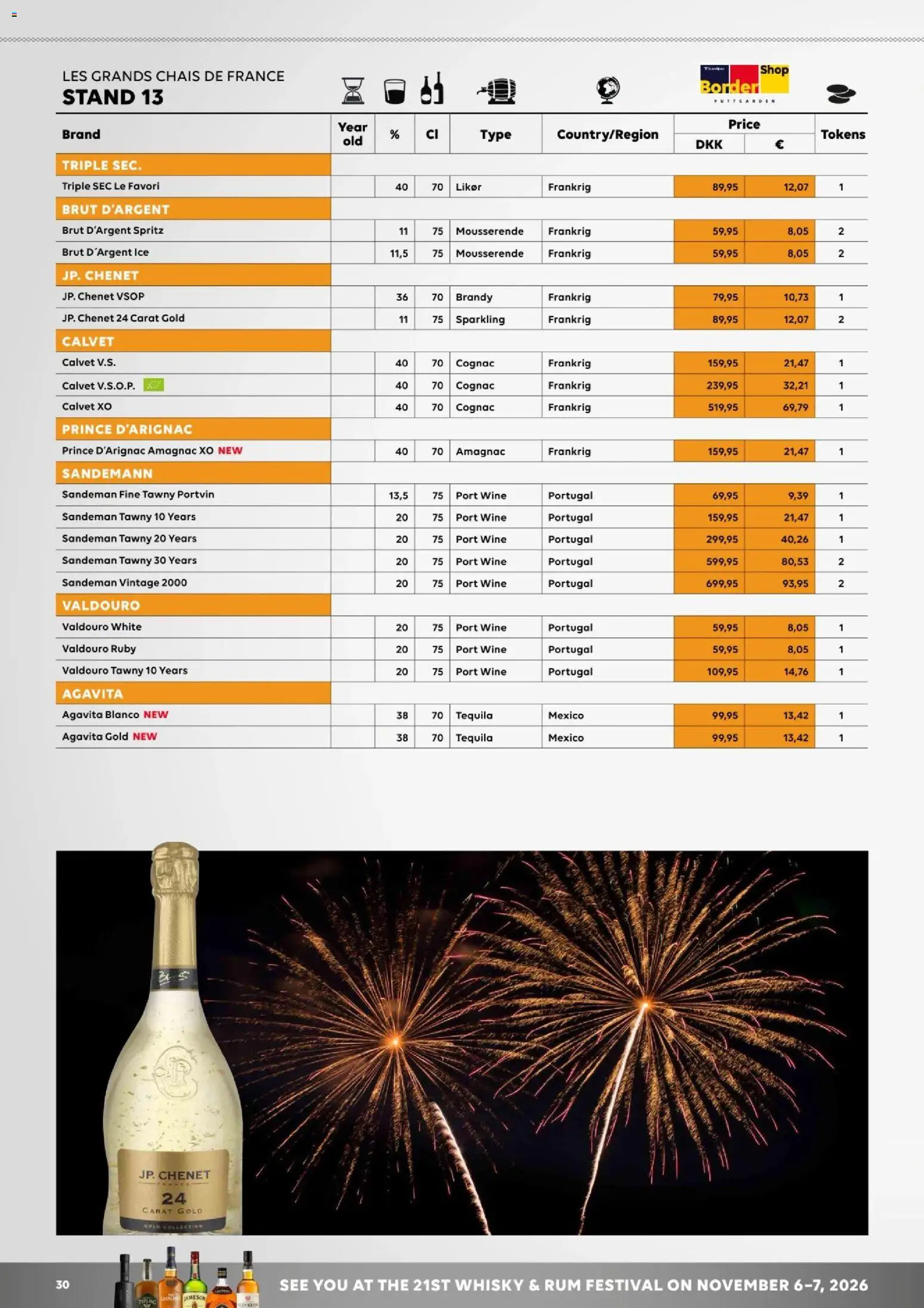 Bordershop tilbudsavis – gyldig fra 27.03.2026 | Side: 30 | Produkter: Whisky